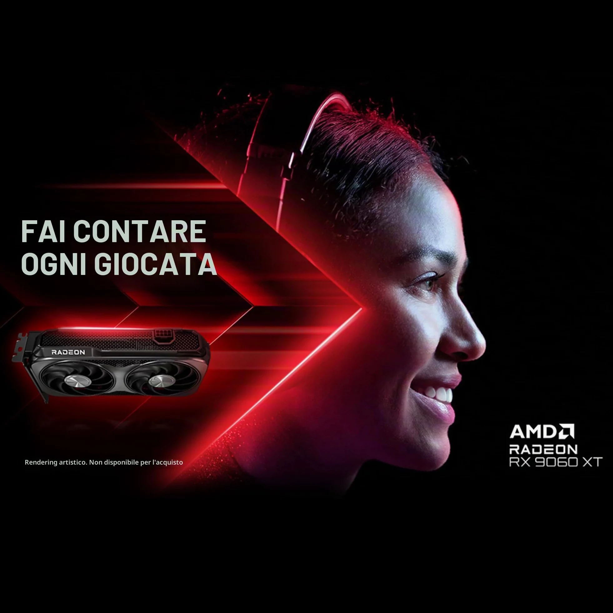 GIGABYTE Scheda grafica Radeon RX 9060 XT Gaming OC 16G, PCIe 5.0, 16GB GDDR6, GV-R9060XTGAMING OC-16GD Scheda Video