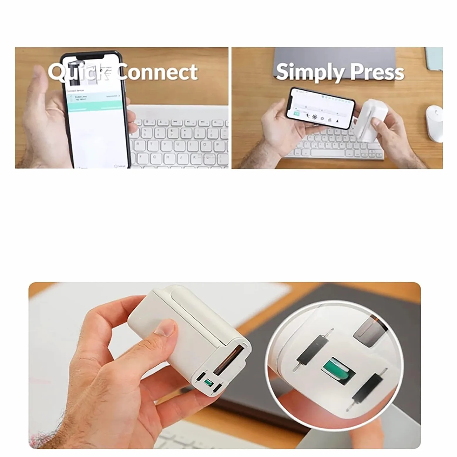 Stampante portatile, WiFi portatile e controllo APP per stampa personalizzata su tessuto, legno, cartone, pietra con porta USB e funzione autonoma