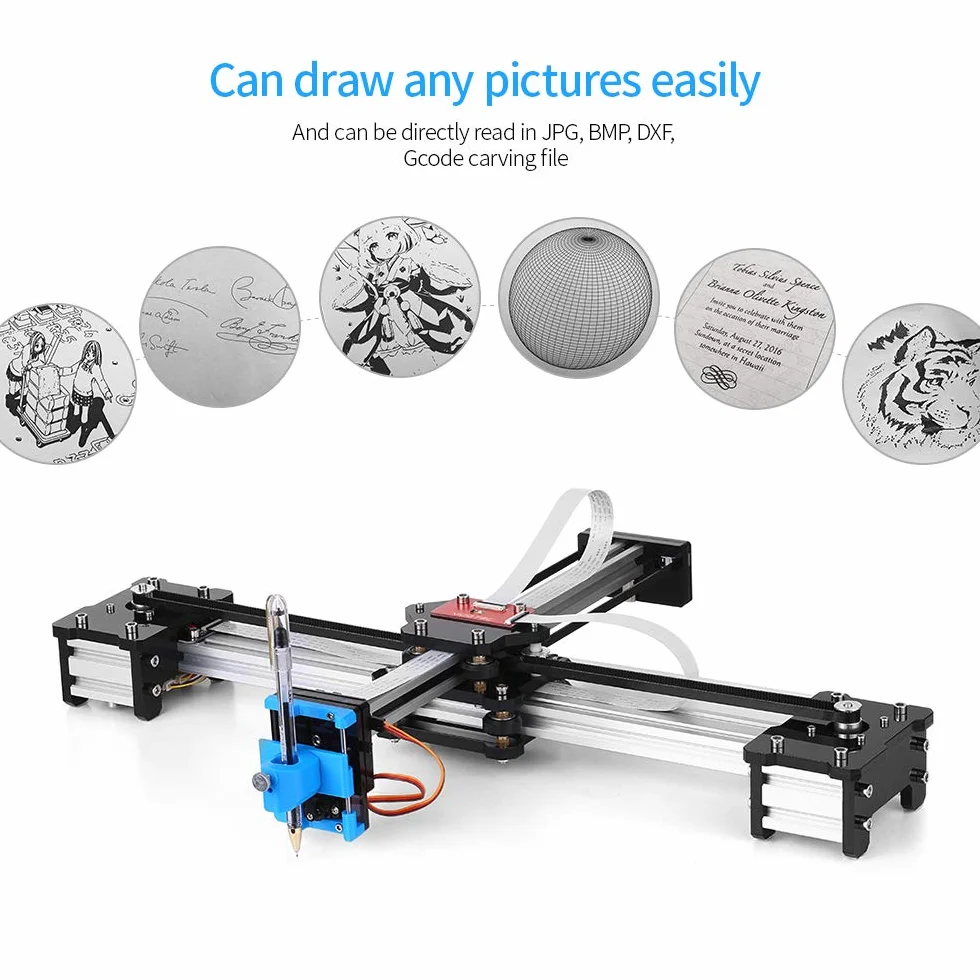 Desktop fai da te montato XY plotter penna disegno robot macchina pittura calligrafia robot kit 100-240 V