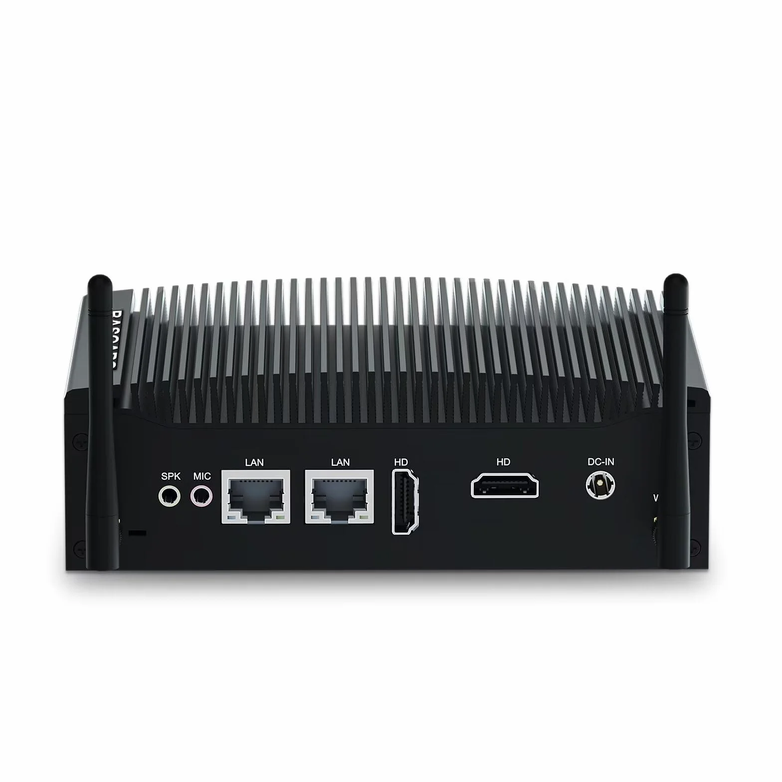 BASOARO Mini PC Fanless i5-8350U 16GB RAM 256GB SSD Win 11 Pro Dual RJ45 LAN 2 RS232 COM 2 HD Displays USB 3.0 WiFi BT