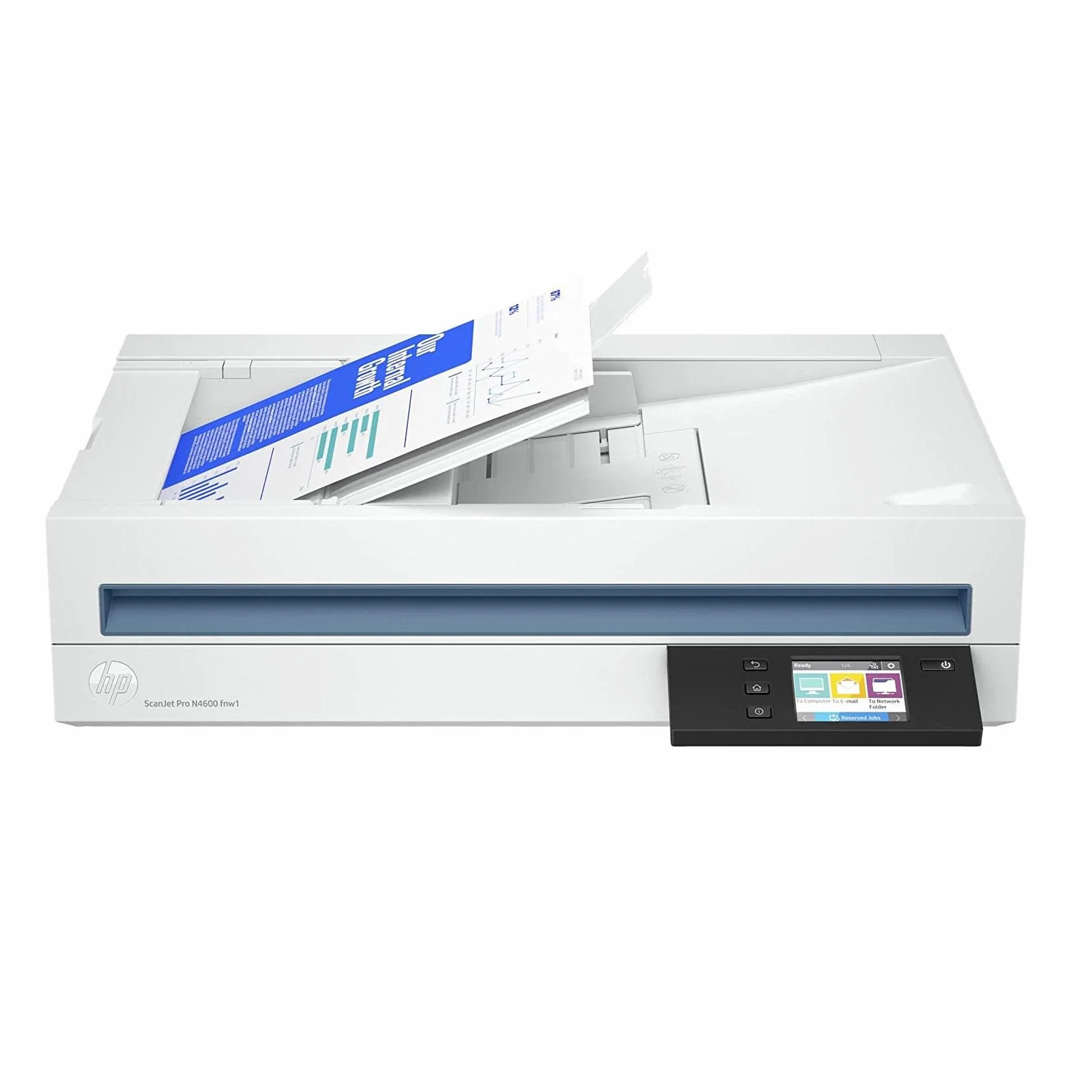 HP Scanjet Pro N4600 fnw1 20G07A Scanner a Superficie Piana ADF Fronte/Retro 6000 Pagine al Giorno 1200 dpi USB Bianco
