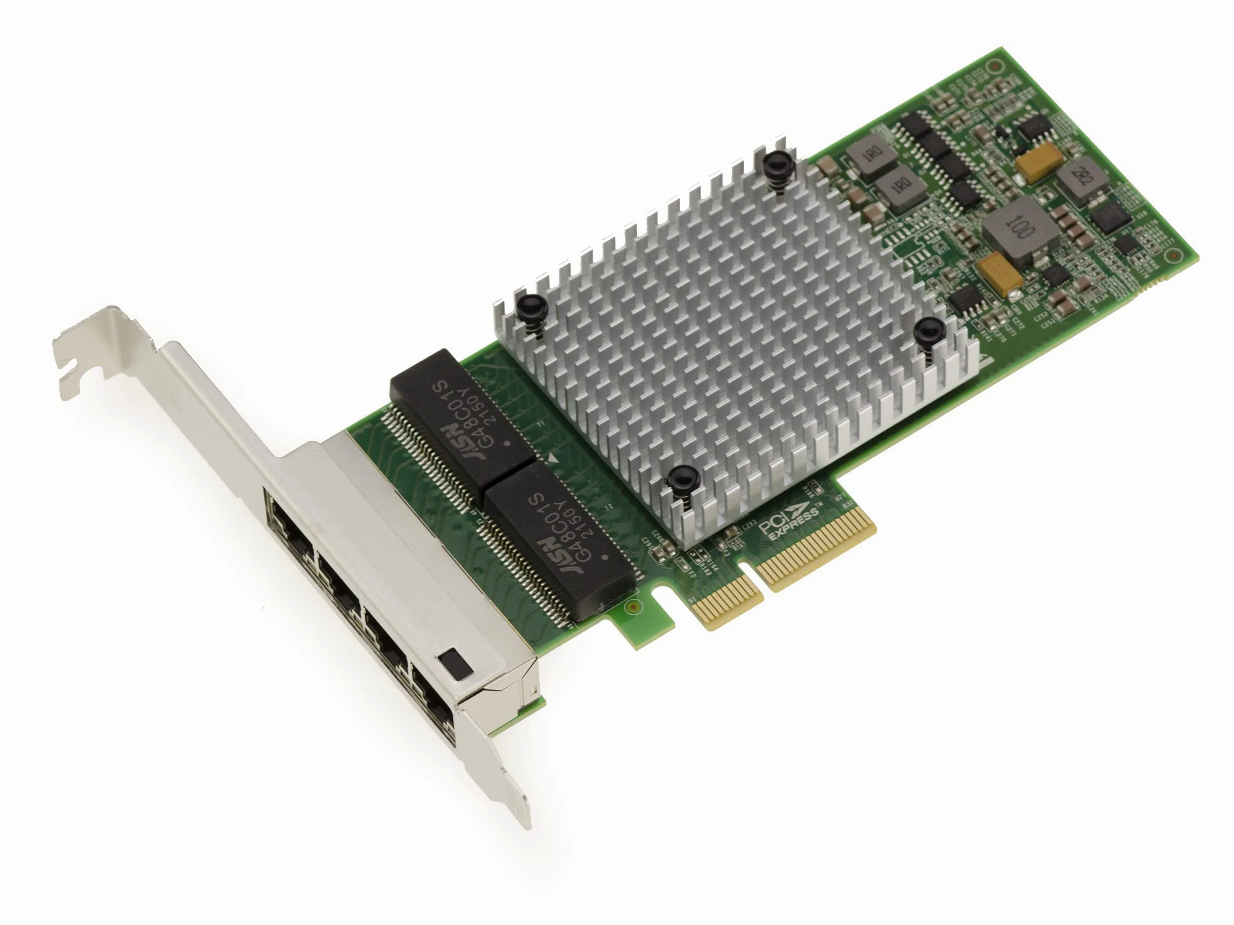 KALEA-INFORMATIQUE Scheda controller di rete PCIe x4 a 4 porte Gigabit LAN RJ45 Ethernet 10 100 1000 1G - Chipset doppio I350AM2 NIC