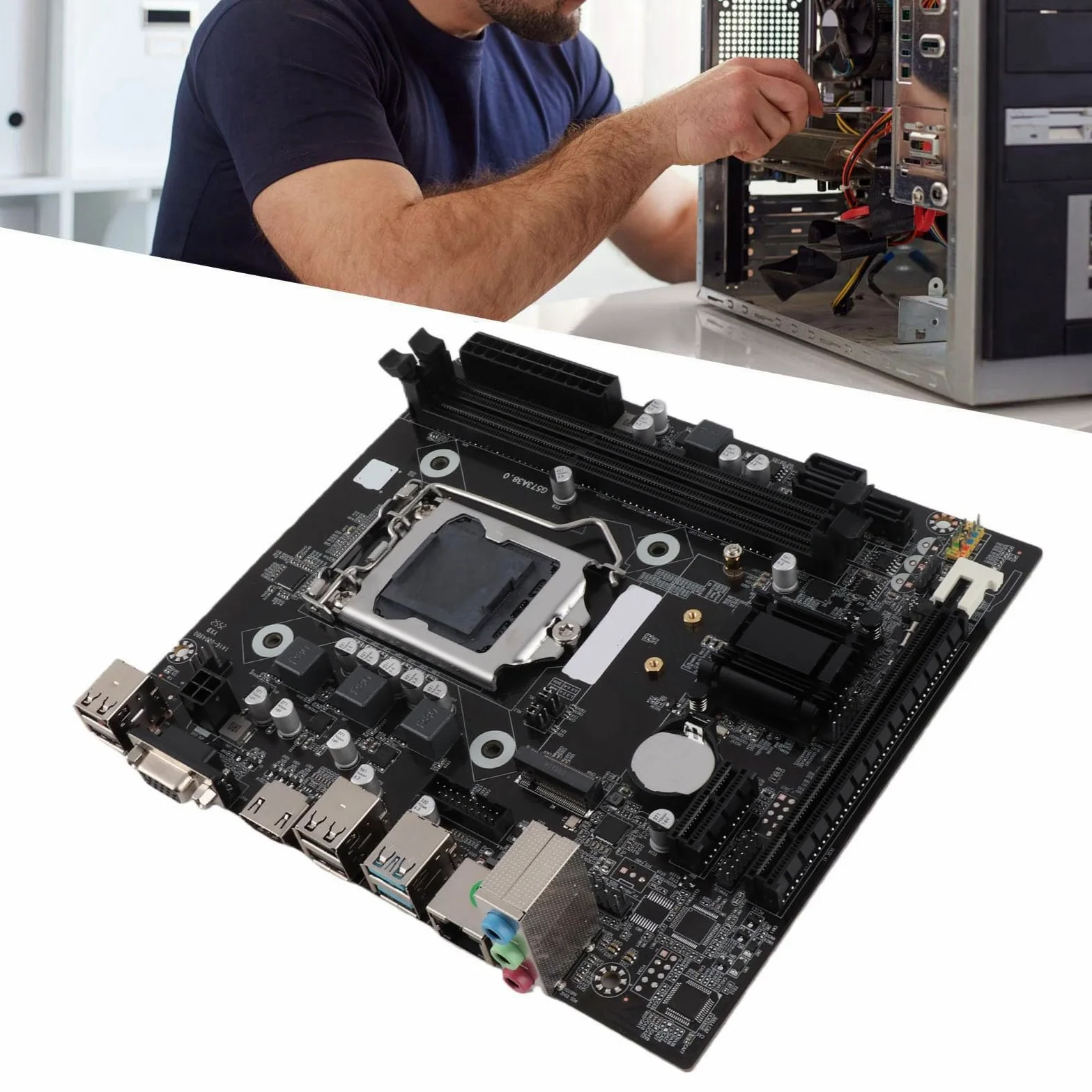 Scheda Madre Gaming Dual Channel DDR3 M.2 NVMe NGFF 6Gb/s Slot PCIe LGA 1150 ATX Scheda Madre PC