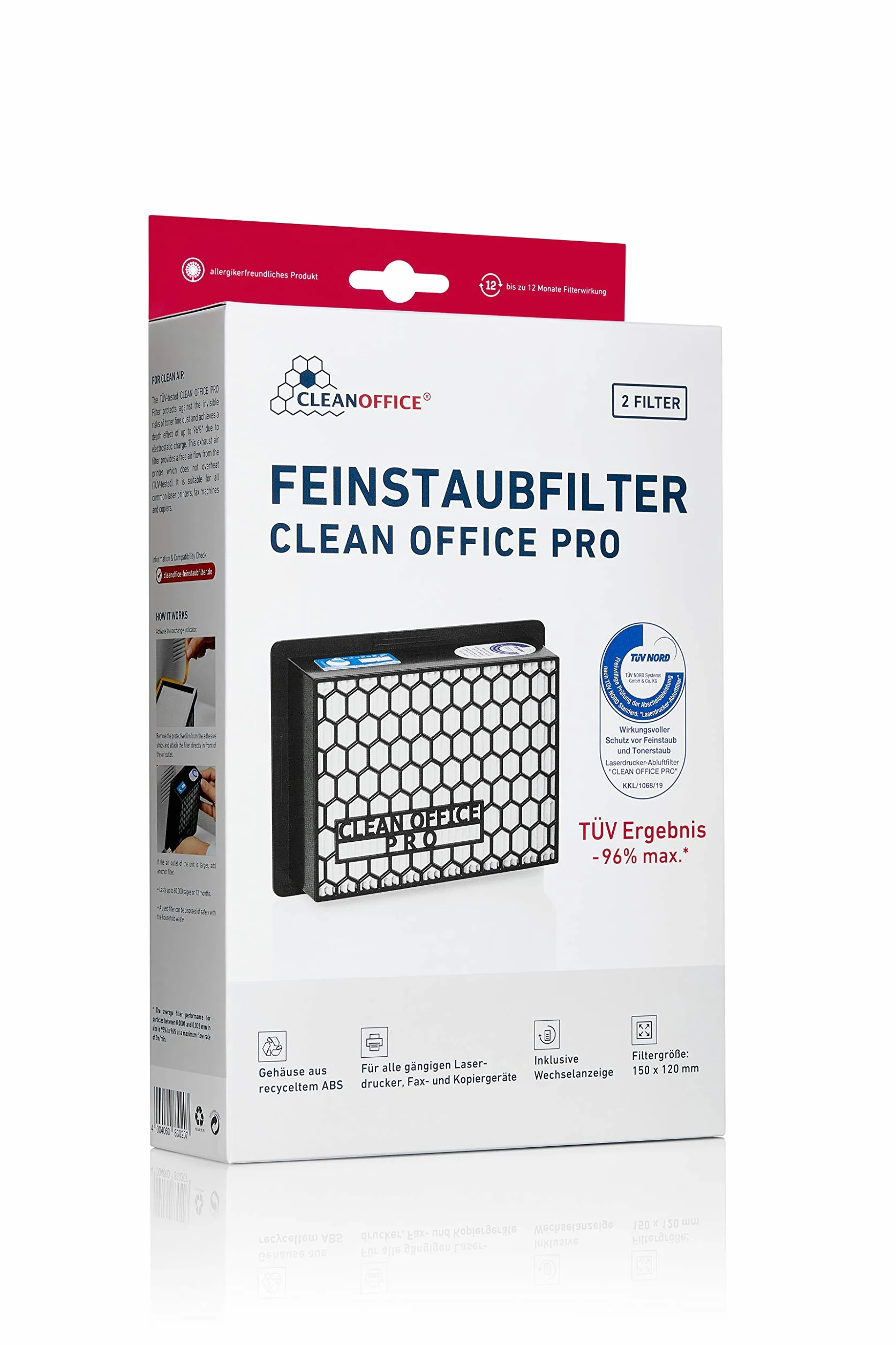 Clean Office Filtro per polveri sottili pro per stampanti laser (2)