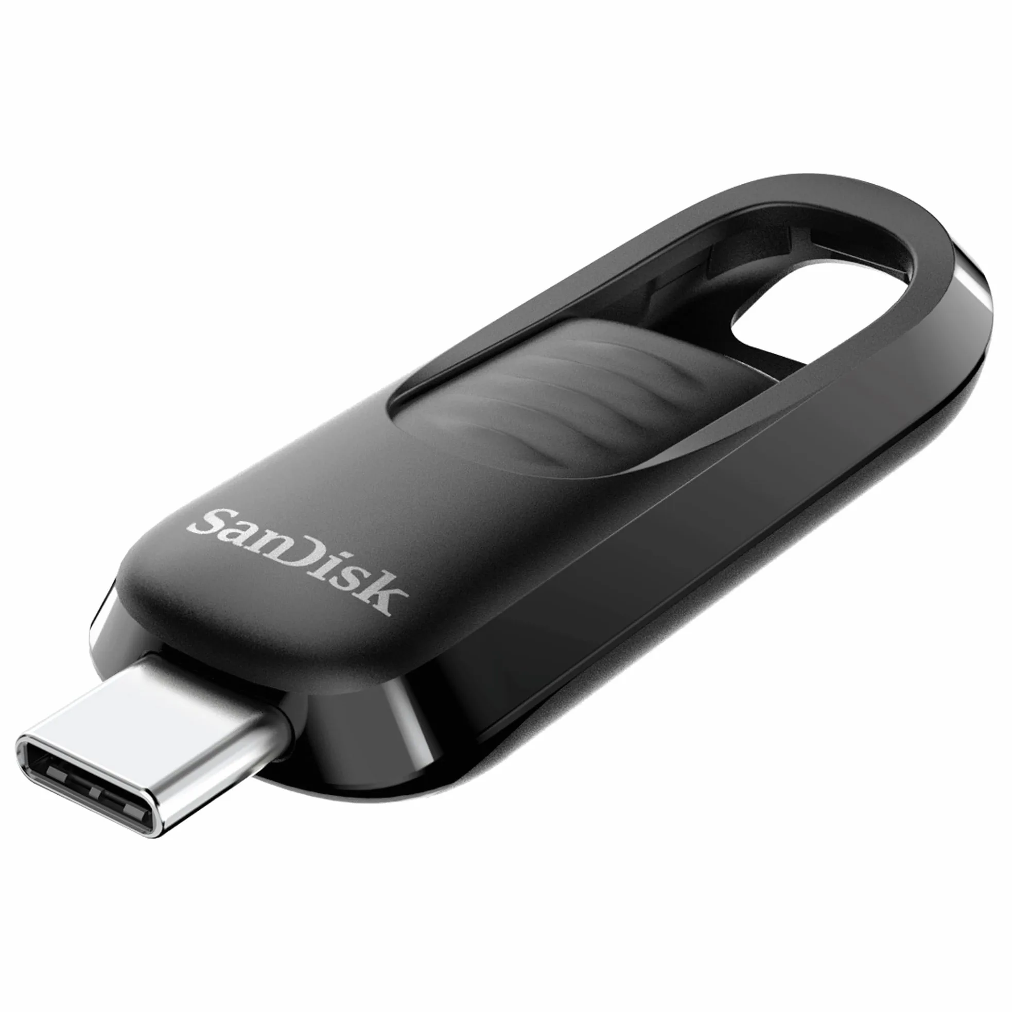 SanDisk 512GB Ultra Slider Unità Flash, chiavetta USB Type-C, fino a 400 MB/s, USB 3.2 Gen 1, con connettore retrattile, Nero