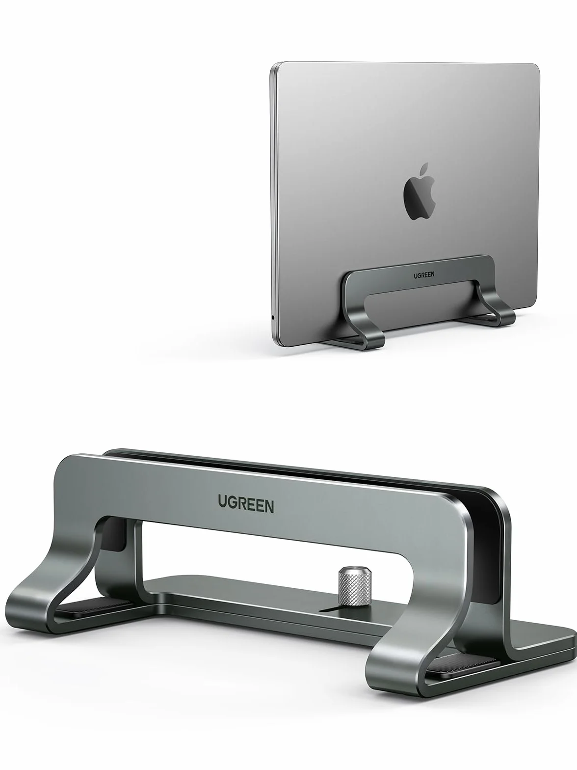 UGREEN Regolabile Supporto Verticale per Laptop Salvaspazio Compatibile con MacBook, iPad Grigio