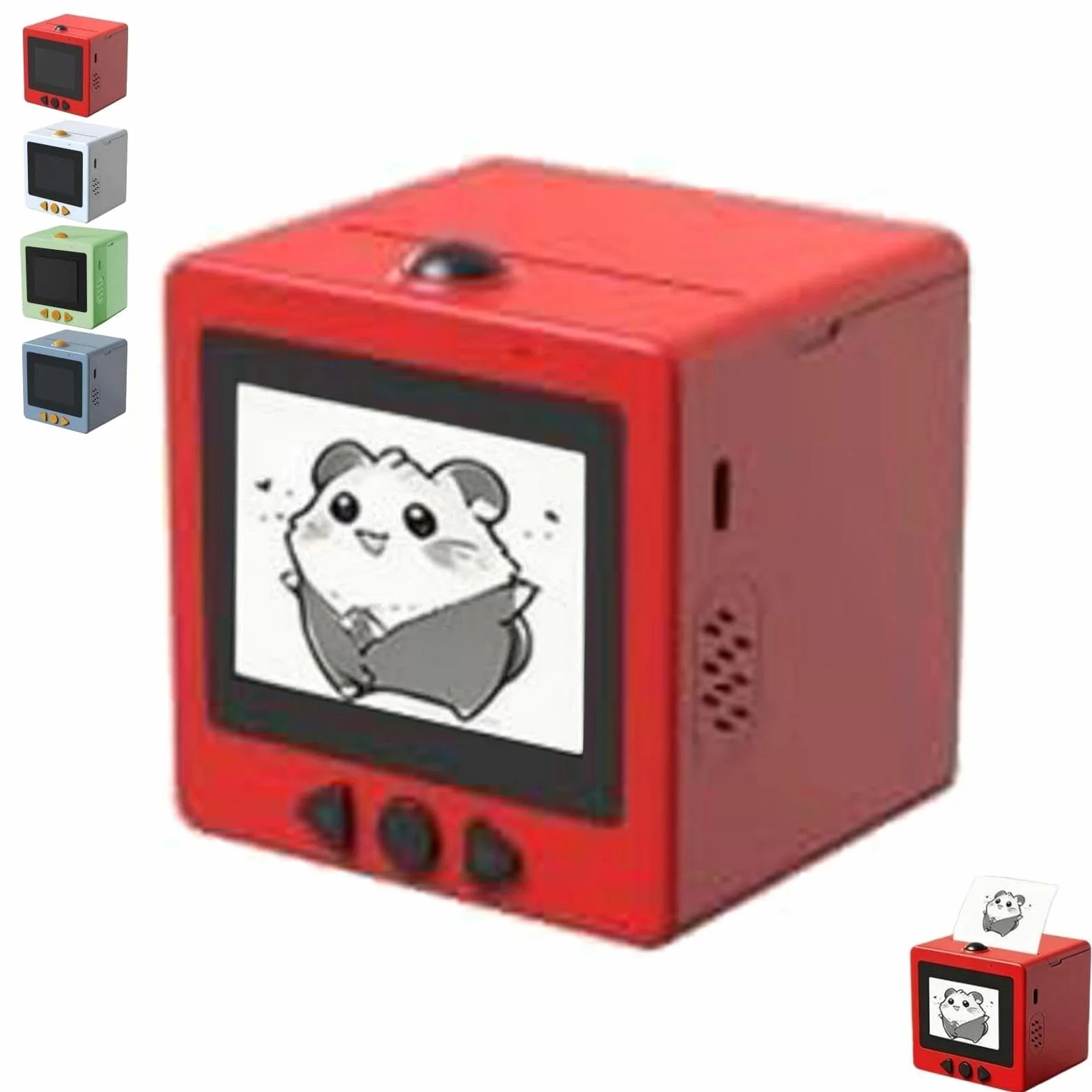 YOZO Sticker Box Printer Ai,ai Sticker Box Printer,smart-ai-voice Stickerbox,with 2.4" Display,Inkless Portable ，mini For Offices And Schools(A)