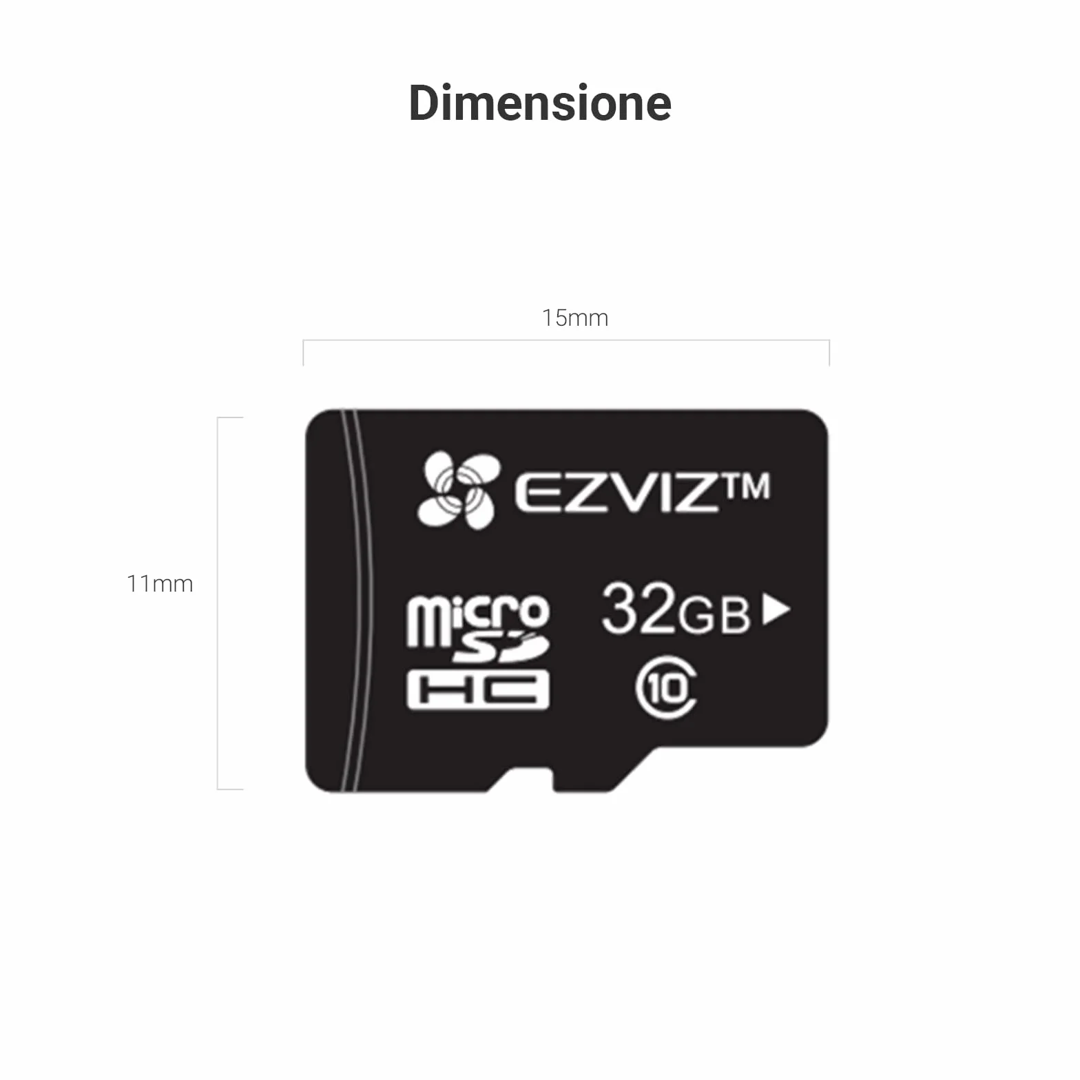 EZVIZ Micro SD, Scheda di Memoria fino a 90MB/Sec, Specialmente per EZVIZ Telecamere, Video camere di Sorveglianza, Nero, Micro SDXC, Micro SD Card 32 GB
