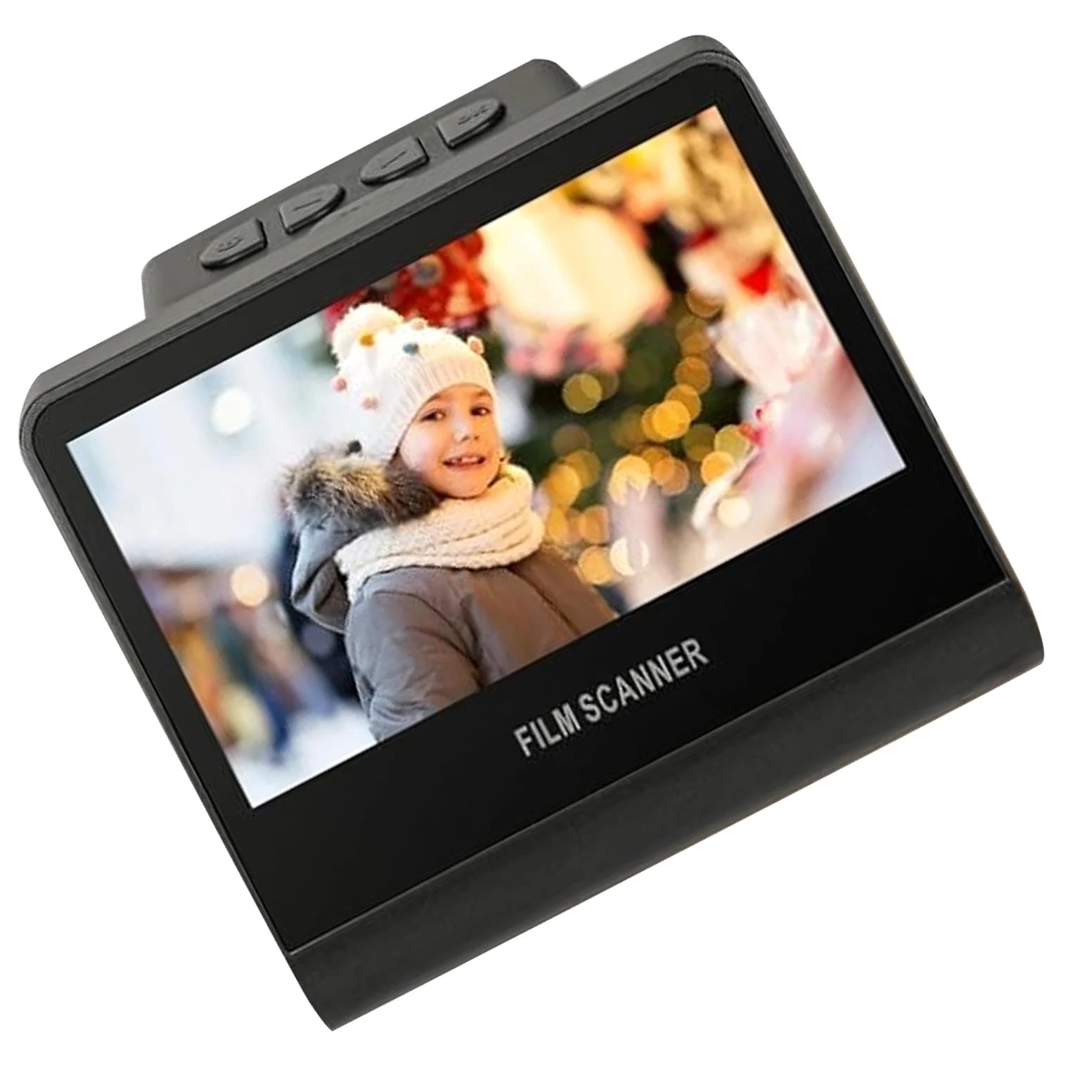 Scanner per Diapositive e Negativi 22 MP con Schermo LCD da 5 Pollici e Memoria Interna da 16 GB per Convertire Vecchie Foto in JPEG