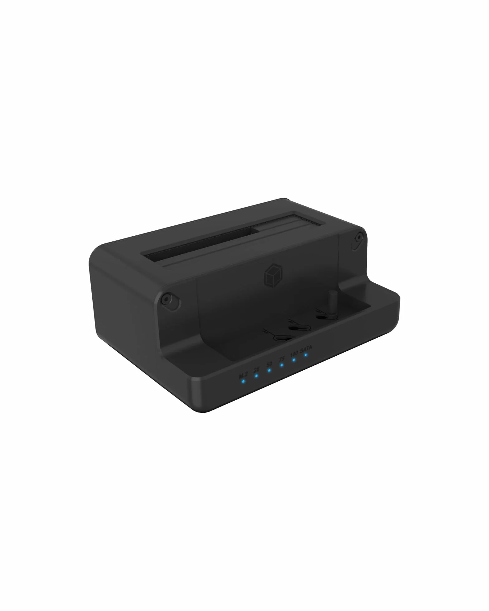 ICY BOX Docking Station per HDD/M.2 NVMe SSD, USB 3.2 Gen 2 (10 Gbit/s), stazione di clonazione HDD e unità (SATA 2.5/3.5" e M.2 NVMe), adattatore, IB-2914MSCL-C31