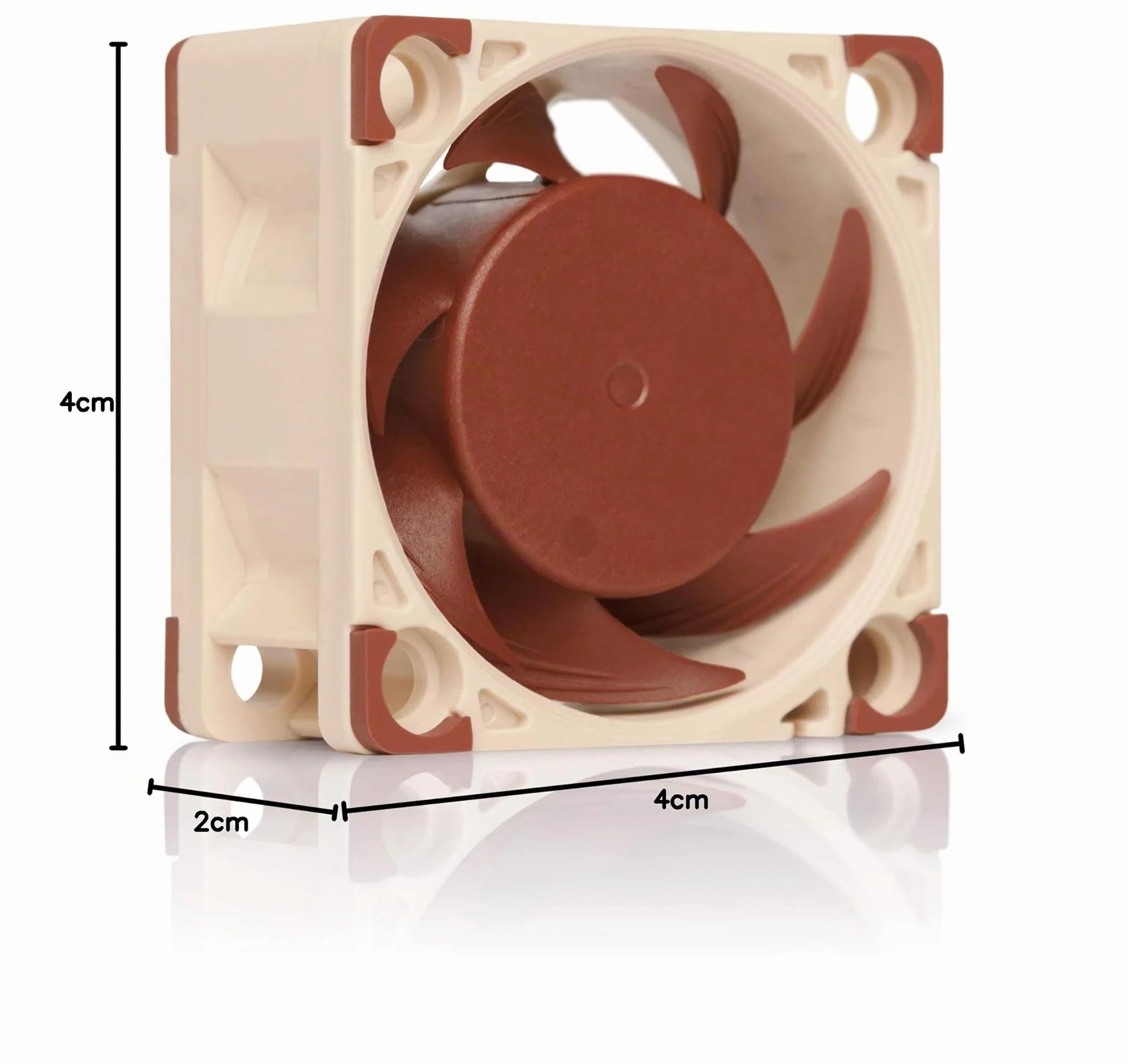 Noctua NF-A4x20 FLX, Ventola Silenziosa di Qualità Premium, 3-Pin (40x20mm, Marrone)