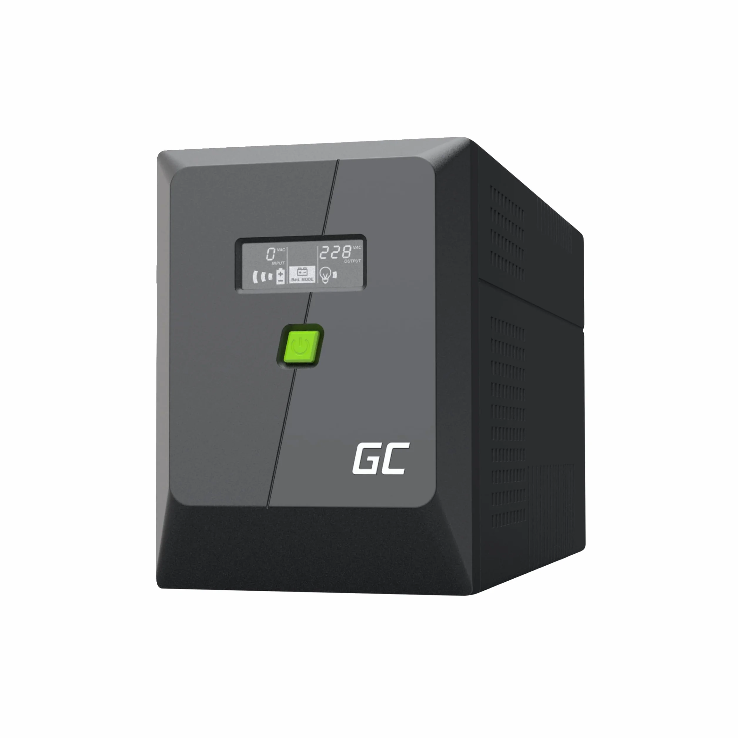 Green Cell PowerProof UPS 2000VA 1200W Display LCD Onda Sinusoidale Modificata 4 Prese Schuko IEC
