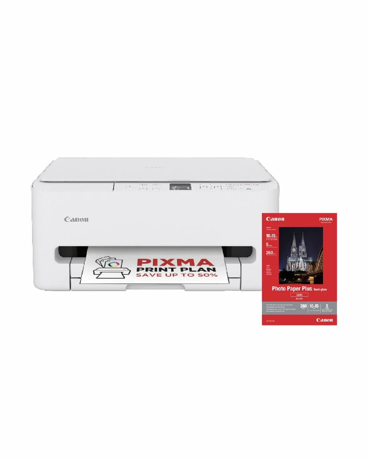 Canon PIXMA TS6550I Stampante Multifunzione Wi-Fi Display OLED 1,42 Carta Fotografica A4 SG-201 5 Fogli