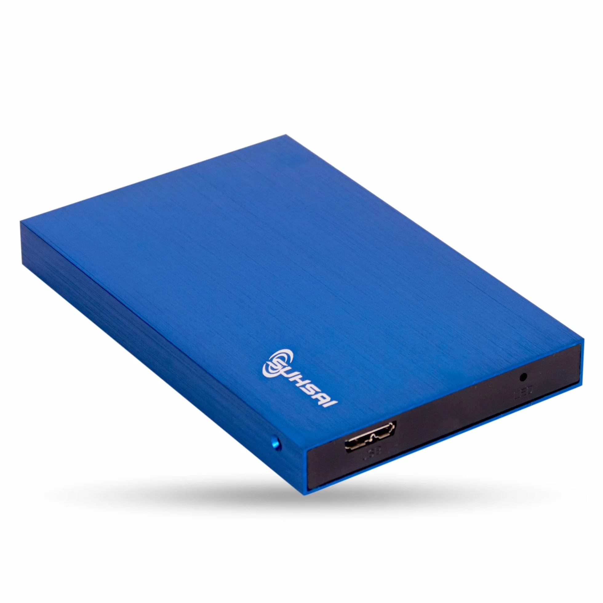 SUHSAI Disco rigido esterno portatile da 500GB, formato tascabile da 2,5 pollici, USB 3.0, per backup e archiviazione, compatibile con Mac, PC, laptop e console di gioco (blu)