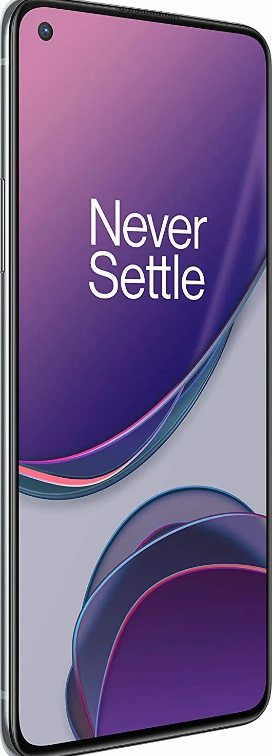 OnePlus 8T Smartphone 6.55" 120 Hz FHD+ Fluido, 8 GB RAM + 128 GB Archiviazione, Quad Camera, 65 W Warp Charge, Dual SIM, 5G, Argento (Lunar Silver) (Ricondizionato)