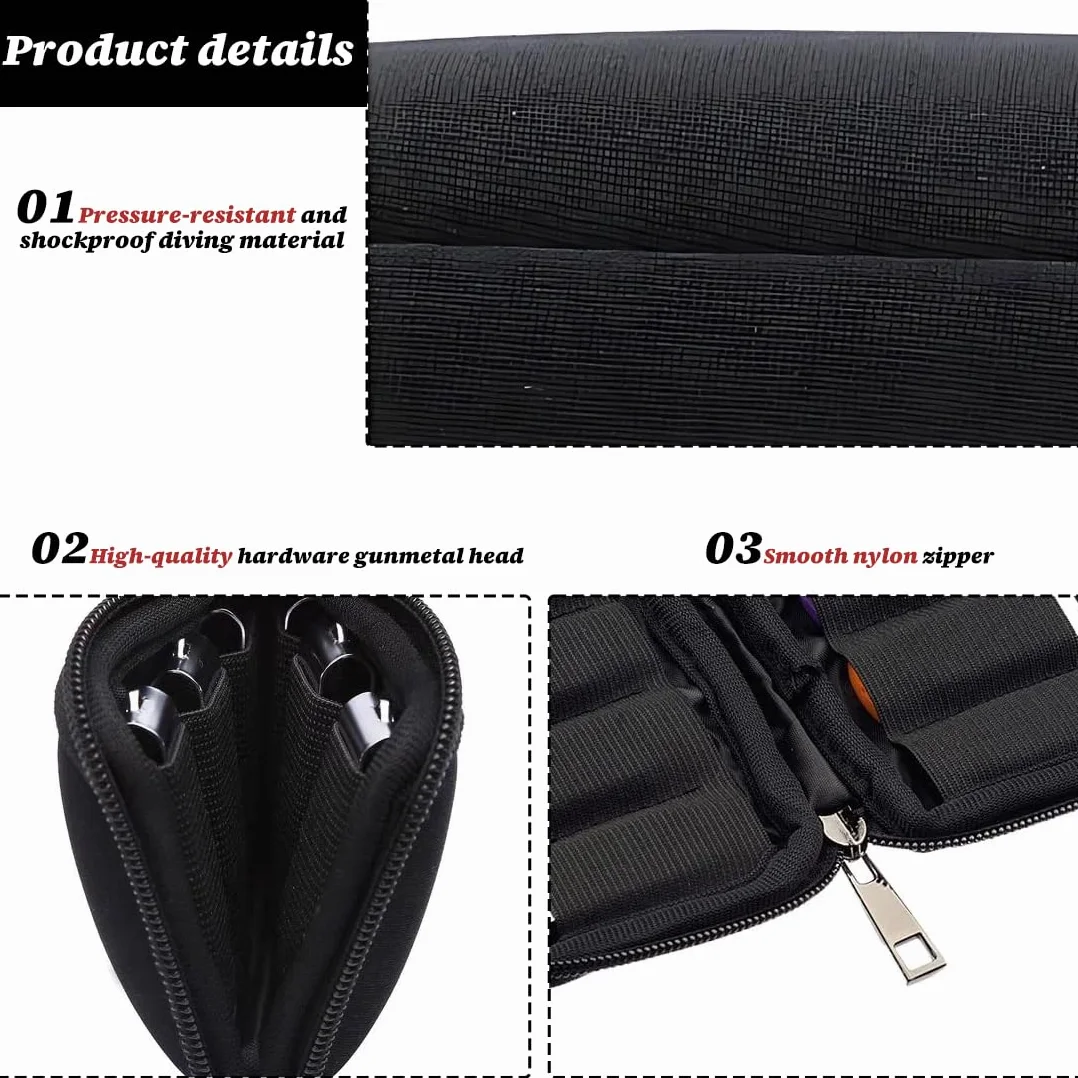 1 Pezzo Custodia per Chiavette USB, Organizer Unità Flash, Borsa Portaoggetti con 10 Scomparti, Porta e Accessori per Storage, Elettronici per Drive/Pen Drive/Jump Drive/Dischi U (Nero)