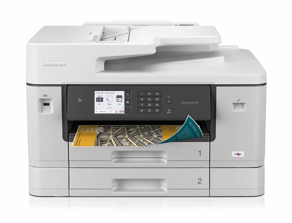 Brother MFCJ6940DW Stampante Multifunzione Inkjet A4/A3 Duplex WiFi Touchscreen 6.8 cm Bianco