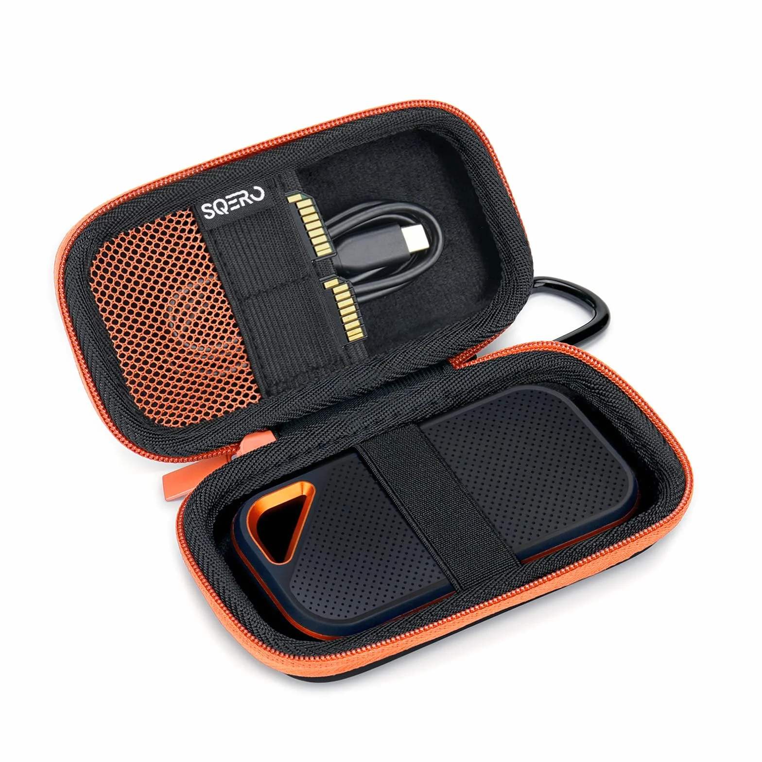 Custodia per SanDisk Portable/Extreme/Extreme PRO 1TB 2TB 4TB 500GB, Custodia Portatile per SSD Esterno, Cover Protettiva per il Trasporto e la Conservazione (Non con USB4)