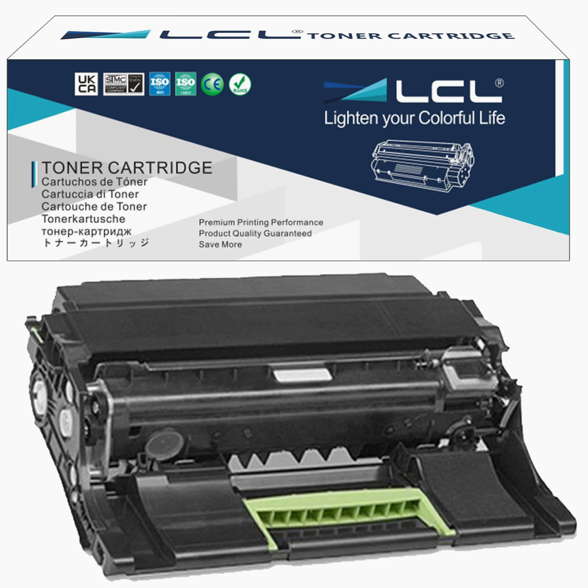 LCL Tamburo Rigenerato 500ZA 500Z 50F0ZA0 50F0Z00 (1Nero) Sostituzione per Lexmark/MS310/MS310d/MS310dn//MS312/MS312DN/MS315/MS315dn/MX310/MX310dn/MS410/MS410d/MS410dn/MX410de/MS415/MS415DN/MS510