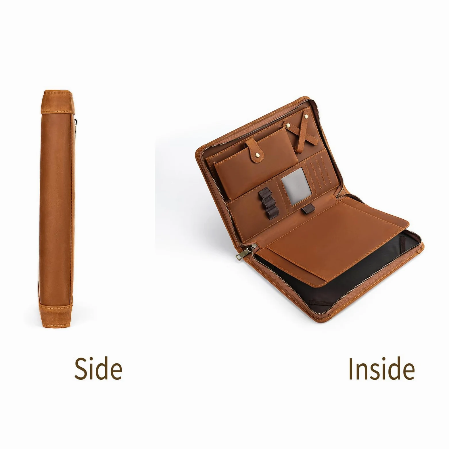 Custodia organizer per tablet da 10 pollici con chiusura a zip e tasca frontale, borsa da trasporto portatile per viaggi e riunioni Organizer per tablet Custodia per lettore elettronico Porta con