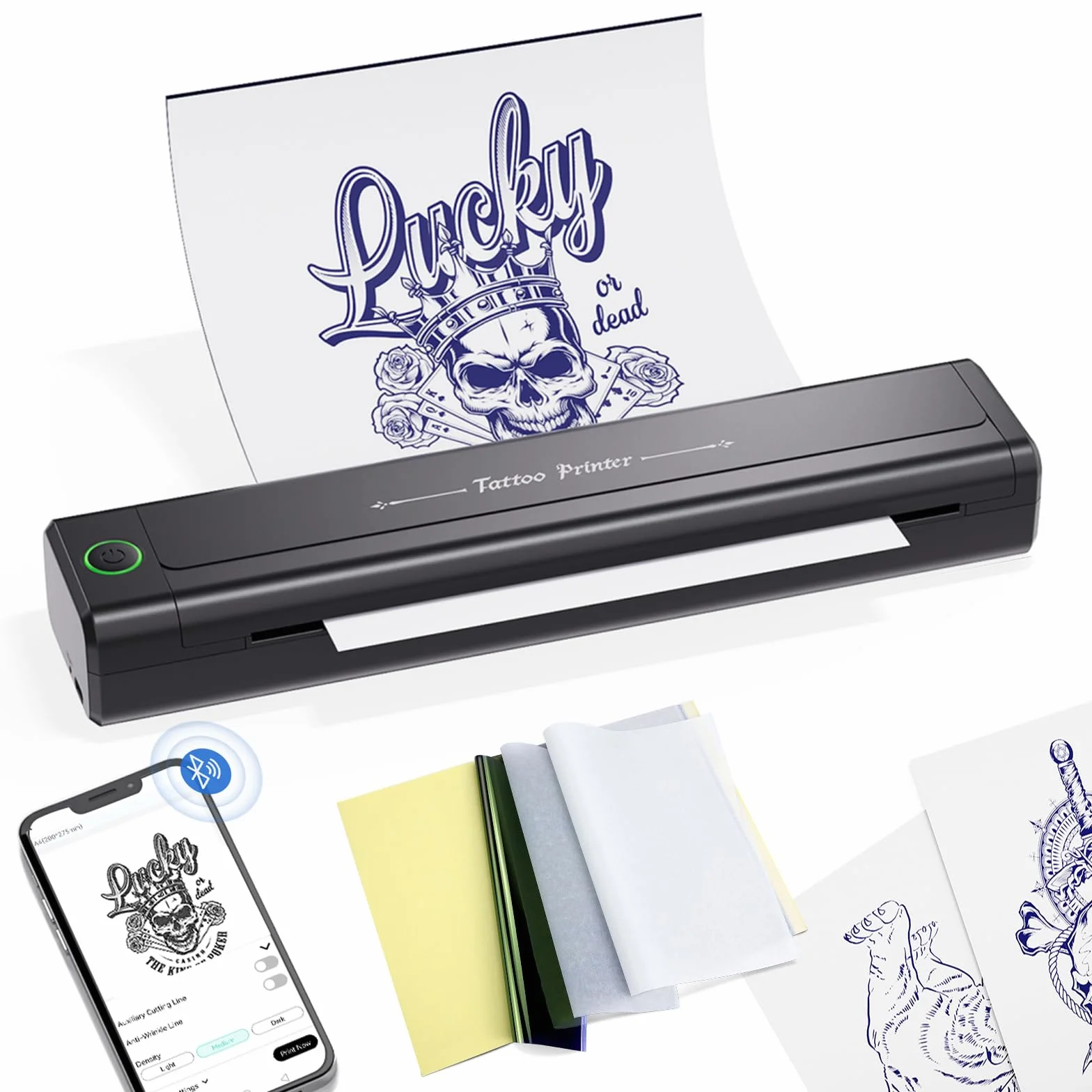 BIOMASER H1 Professional Tattoo Stencil Printer Bluetooth Compatible iPad Phone PC