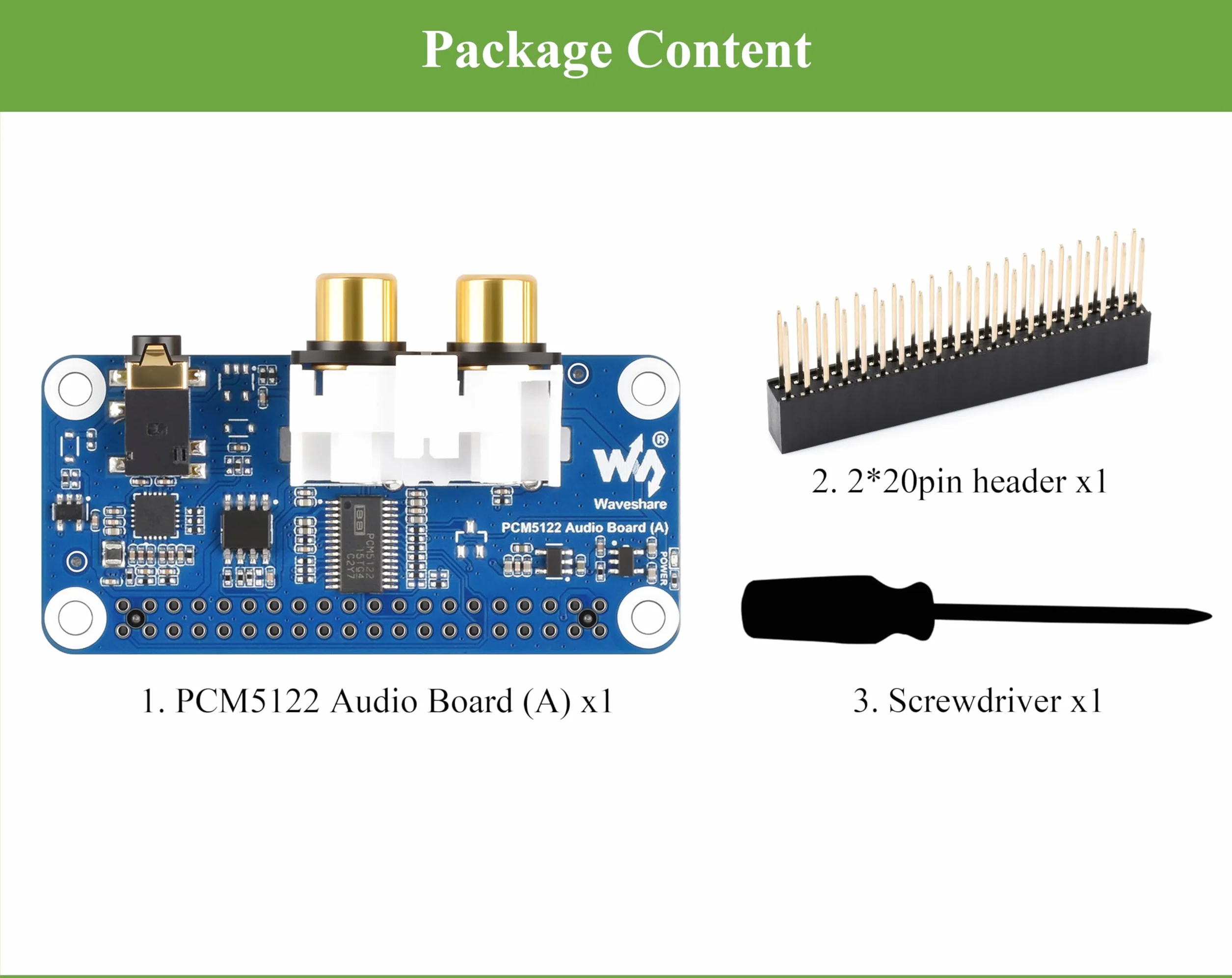 PCM5122 Scheda audio HIFI I2S DAC compatibile con Raspberry Pi 5/4B/3B+/3B/Pi Zero W/Zero 2W/Pico W/Pico 2W, basata su Pi 40PIN GPIO Header, codifica/decodifica stereo, supporta la riproduzione audio