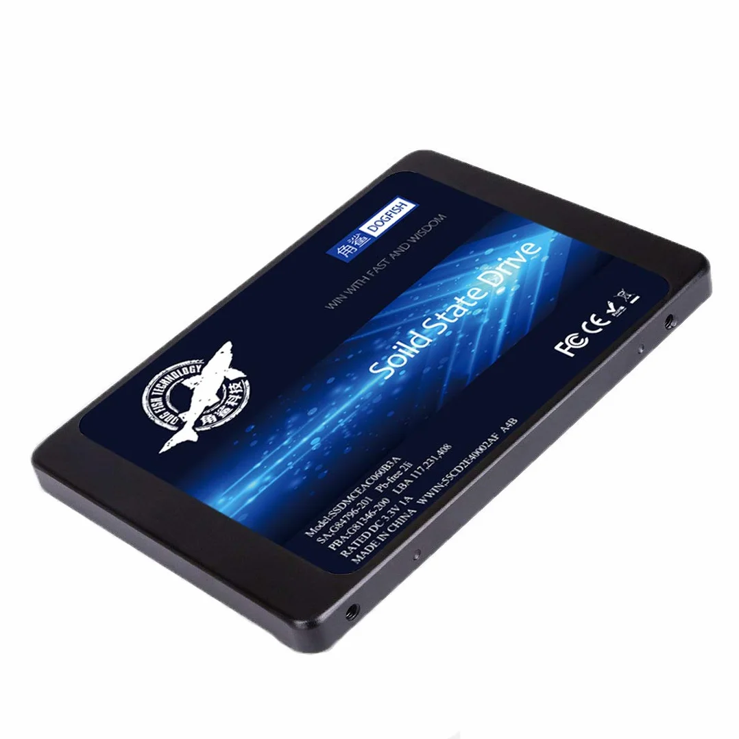 Dogfish SSD SATA 2.5" 480GB Computer Portatile All'interno Del Disco Allo Stato Solido Ad Alte Prestazioni Hard Disk SATA III 6Gb/s SSD (480GB, 2.5''-SATA3)