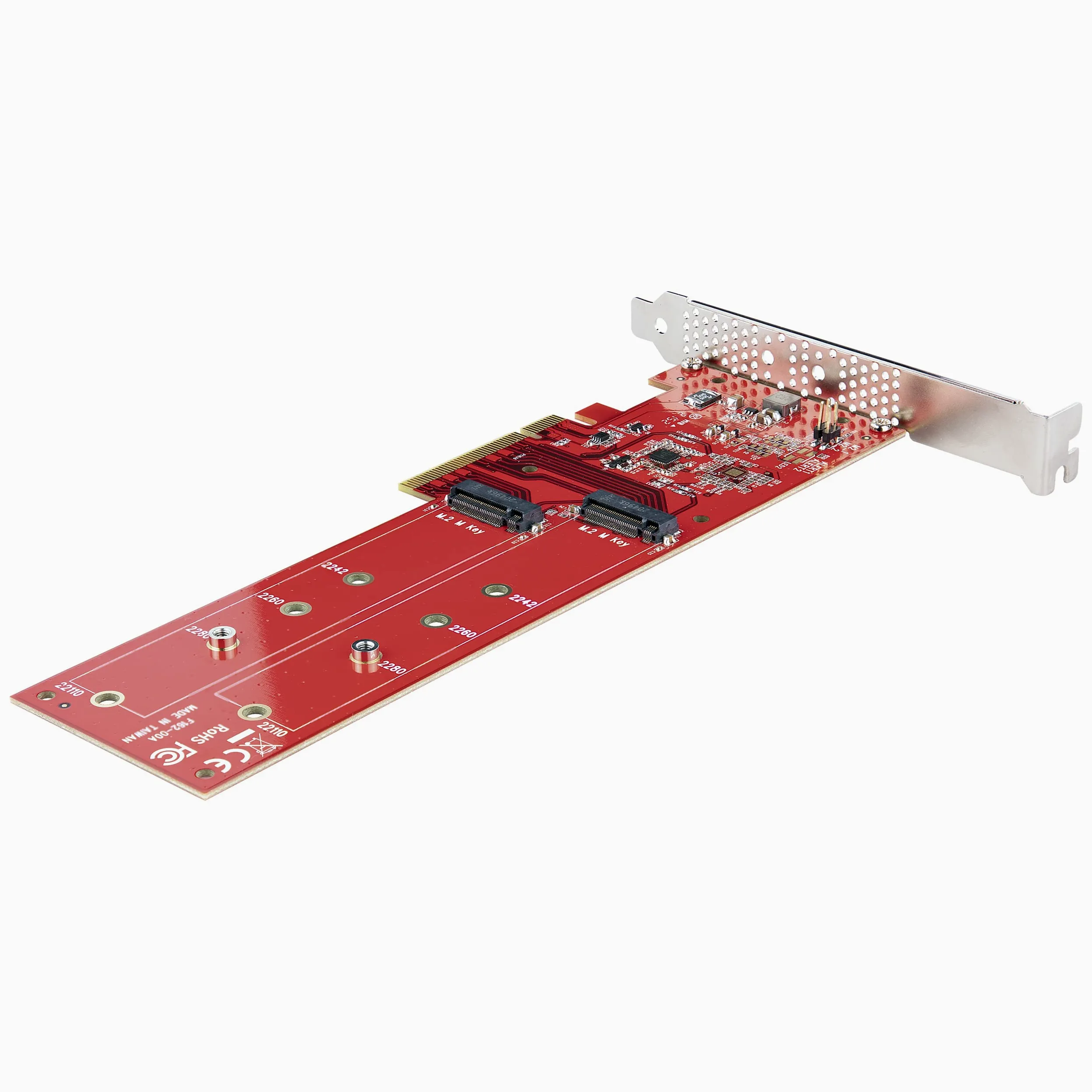 StarTech Scheda Doppia M.2 NVMe PCIe 4.0 x8/x16 SSD (DUAL-M2-PCIE-CARD-B) | Biforcazione Richiesta, Compatibile con Windows e Linux