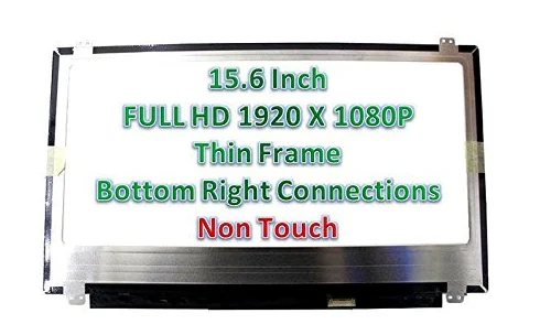 Au Optronics B156htn03.8 di Dell 28h80 - Schermo LCD di ricambio per computer portatile, 15,6", Full HD, LED diodo (può contenere da 3 a 5 pixel morti)