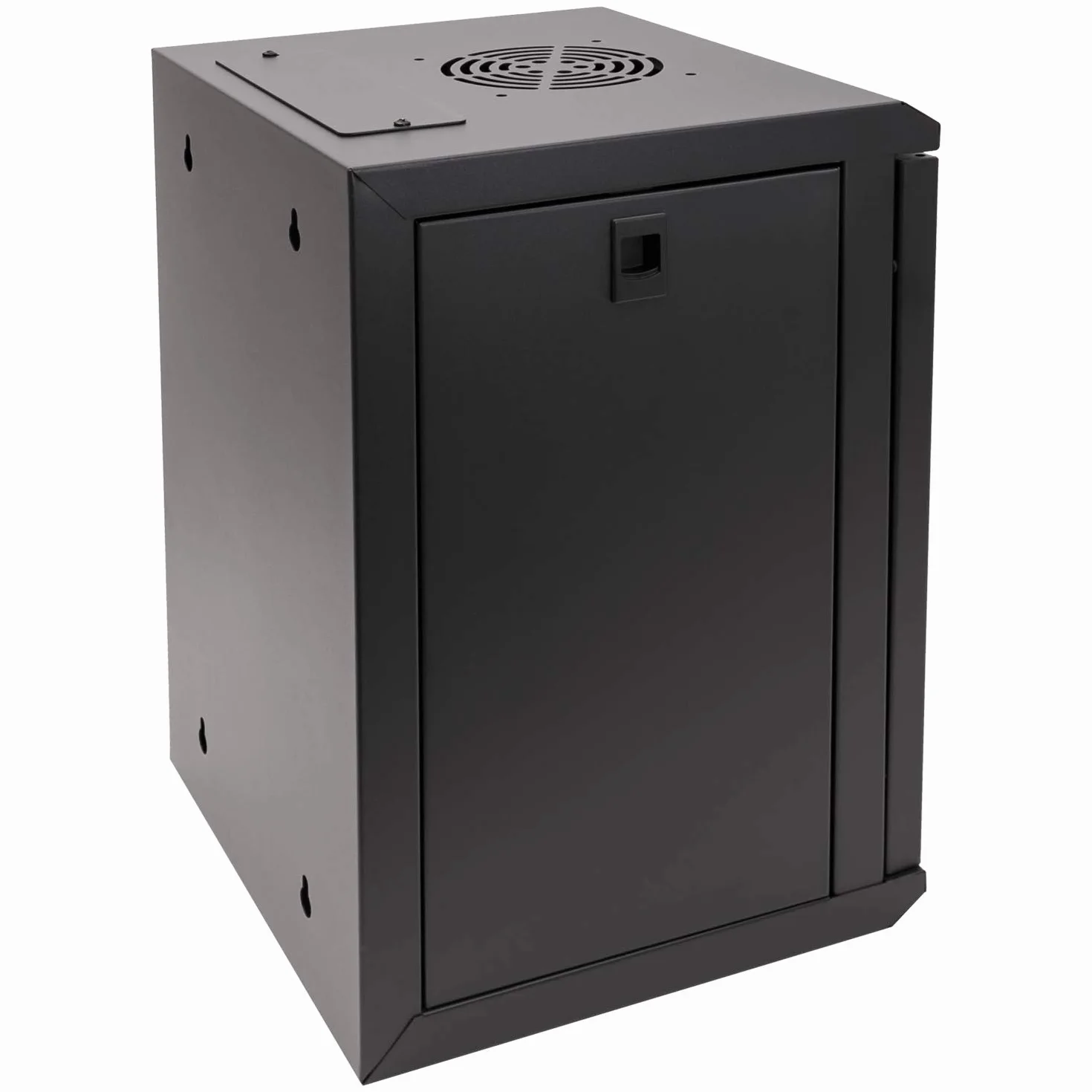 HMF 63309-02 Armadio rack 10 pollici, Armadio di rete | 9 U | Completamente Assemblato | 31,2 x 30 x 48,3 cm | nero