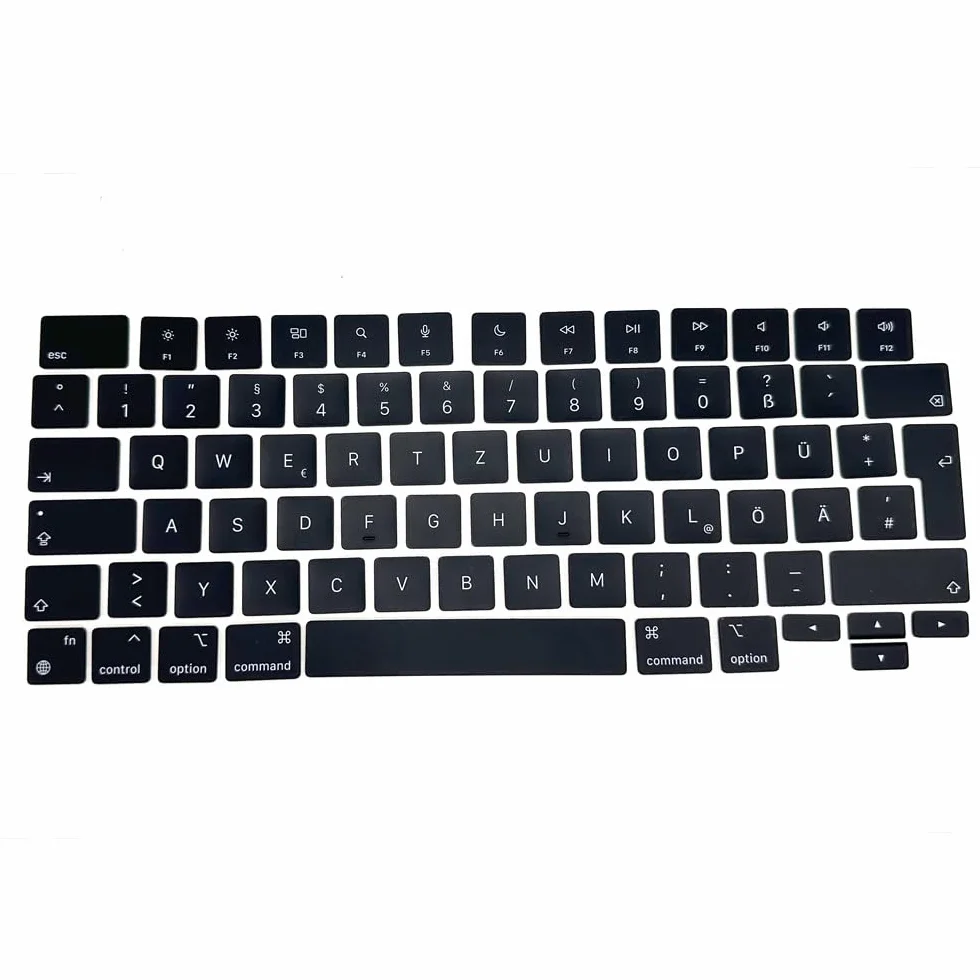 Tasti di ricambio tastiera tedesca QWERTZ MacBook Pro A2442 A2779 A2992