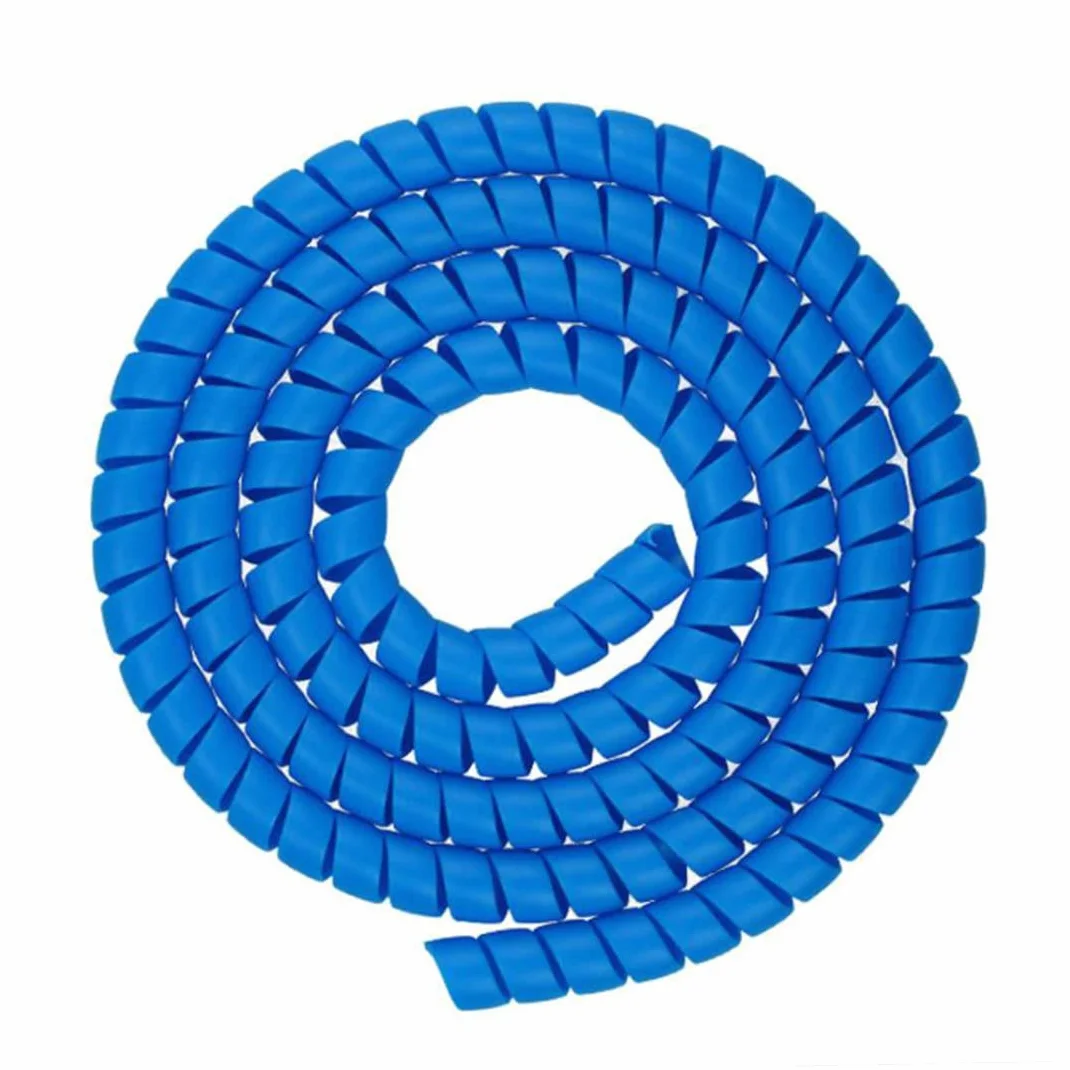 Copertura protettiva per tubo a spirale della linea del freno dello scooter Custodia per cavo per scooter elettrico da 1 m Blu.