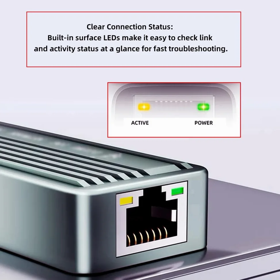 xiwai Type-C USB4 USB3.2 Gen2 USB-C a 10 Gbps GBE Gigabit 10000 Mbps Ethernet Network 5 Gbps 2.5 Gbps Cavo adattatore LAN RTL8159 per laptop desktop NAS