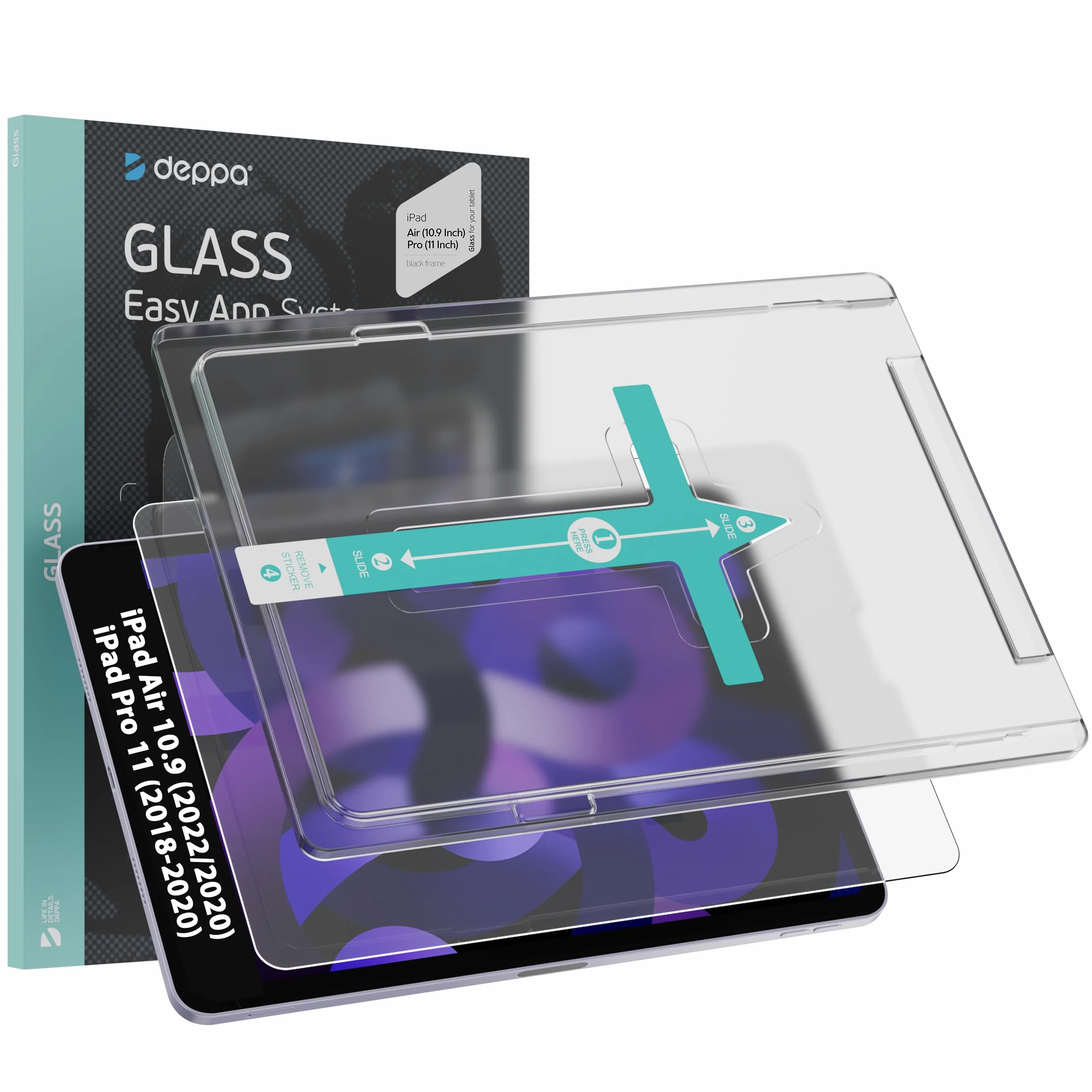 Deppa Pellicola Protettiva per iPad Air 10.9-inch (2022/2020, 5th/4th Gen) e iPad Pro 11-inch (2018-2022) con Kit Installazione