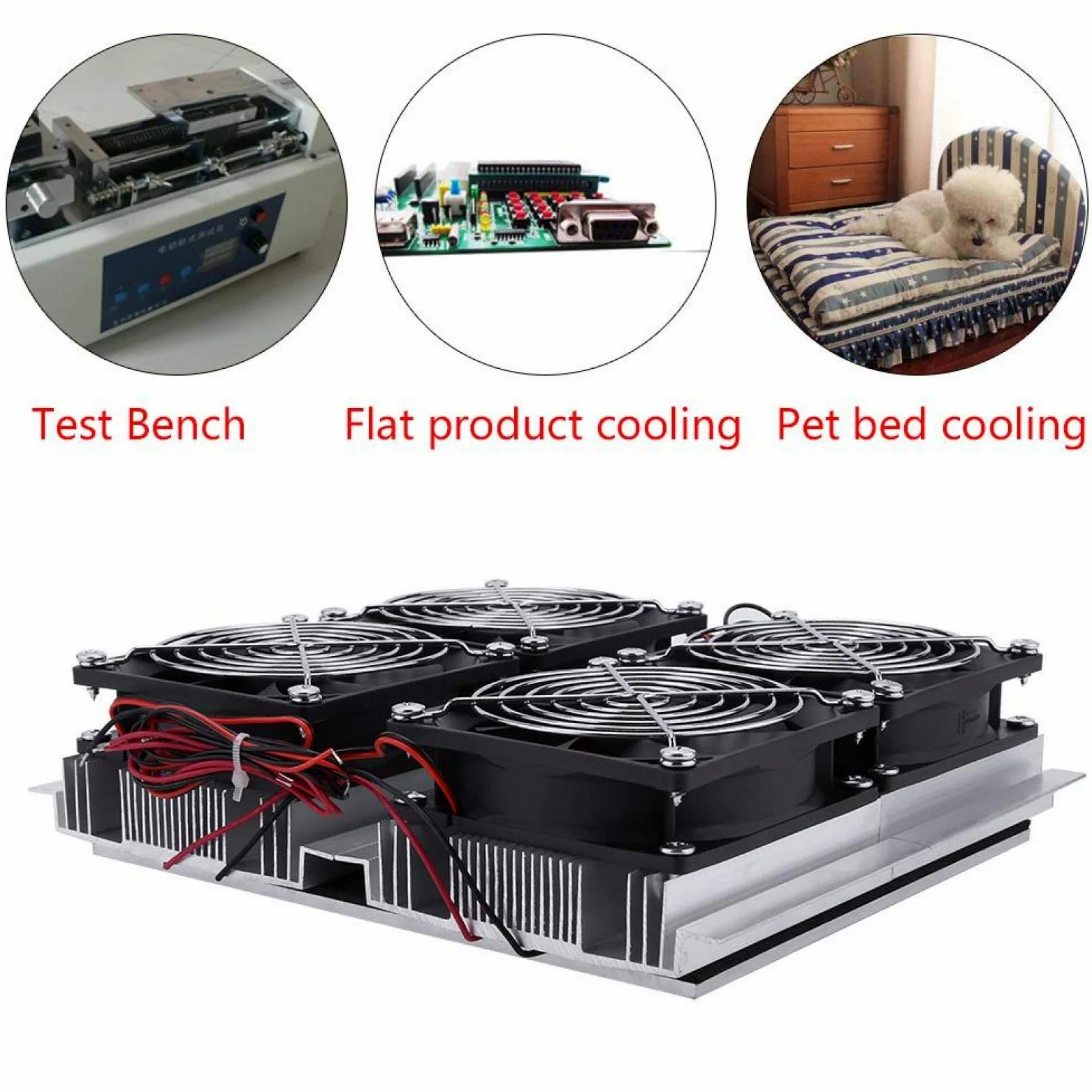 Piastra di refrigerazione a semiconduttore, dispositivo di raffreddamento termoelettrico da 12 V 240 W Sistema di raffreddamento a refrigerazione a semiconduttore Peltier Dispositivo di raffreddamento