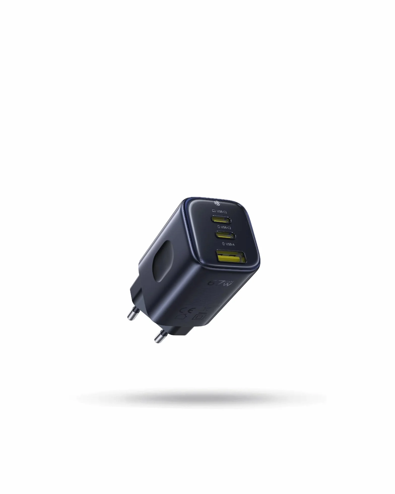Baseus Picogo Caricatore USB C 67W Mini Alimentatore GaN 3 Porte PD PPS