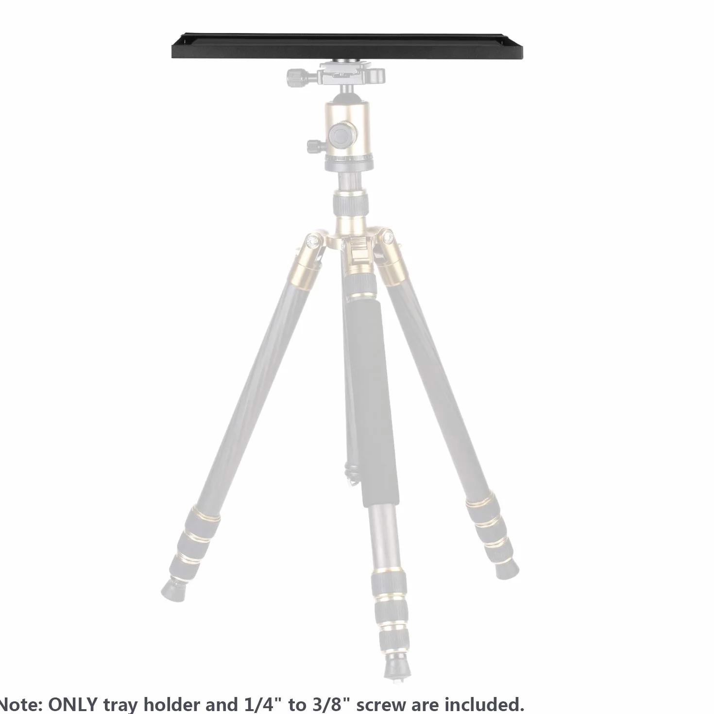 Neewer Supporto per treppiede per computer portatile, portatile, pallet, proiettore, da 1/4 a 3/8", da utilizzare in palco, sale riunioni all'aperto (supporto treppiede non incluso) (34 x 24 x 1,3 cm)