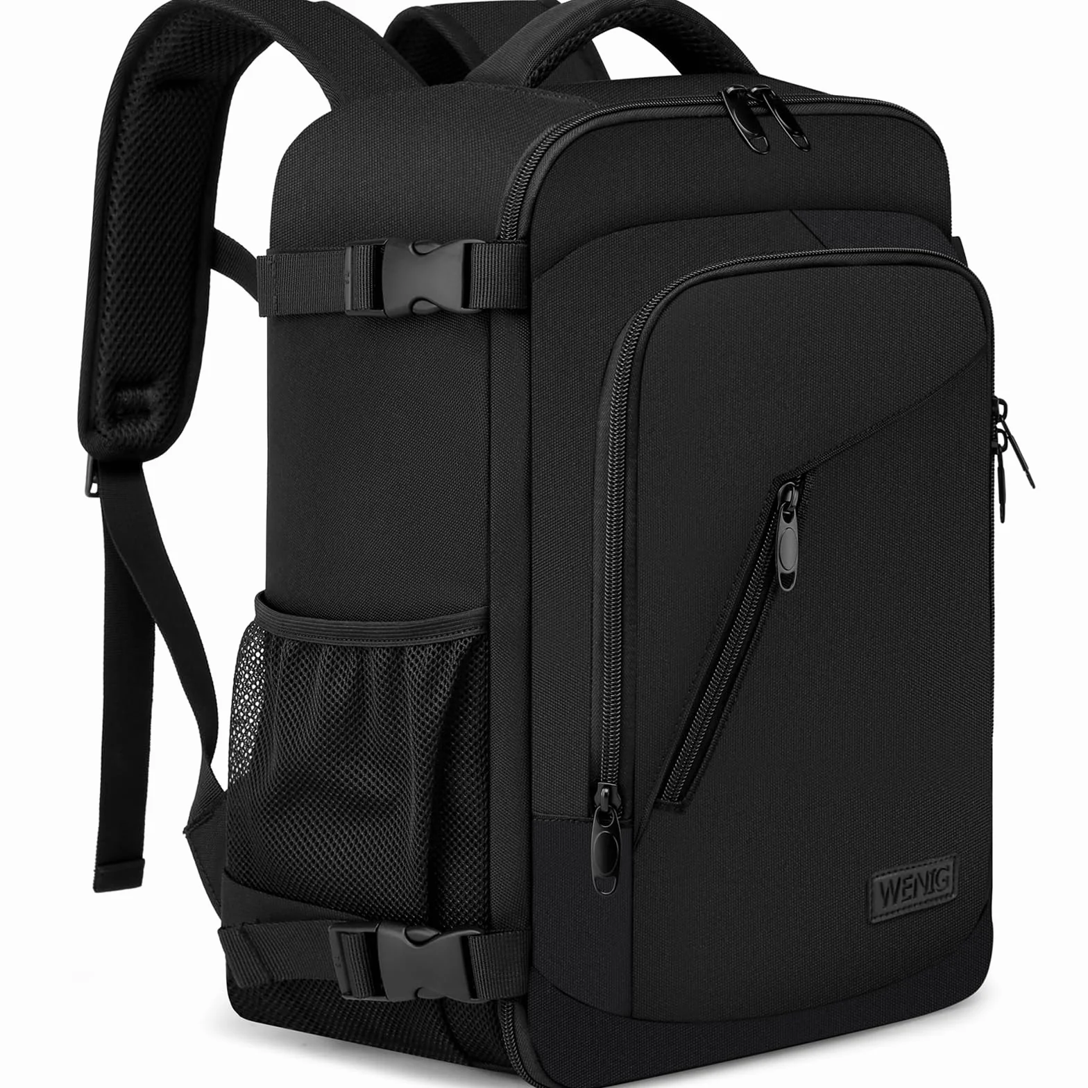 WENIG Zaino Ryanair 40x20x25 Bagaglio a Mano 20L Borsa da Cabina 14 Pollici Porta PC con Caricatore USB Nero