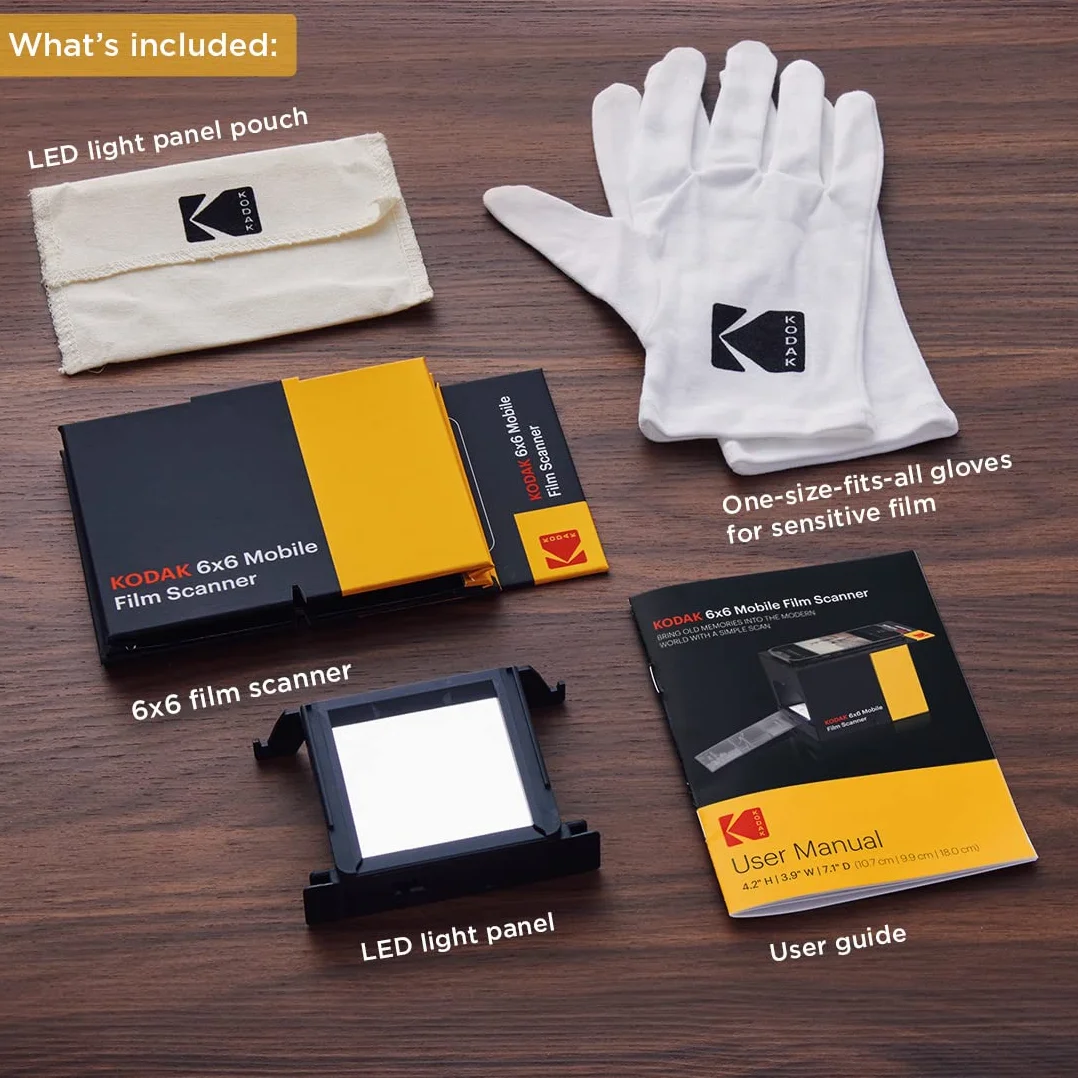 KODAK 6x6 Scanner mobile per pellicole 120/220, conversione diapositive e negativi su smartphone