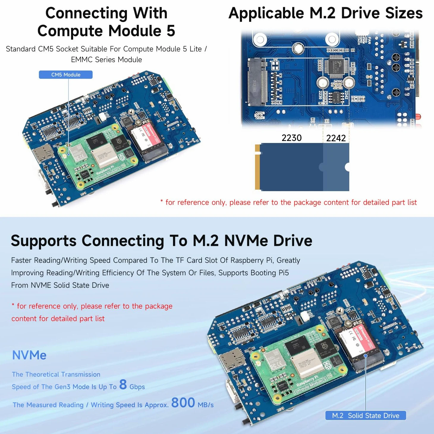 Waveshare IPCBOX-CM5-B(2xRS485 & 2xRS232), Gigabit/2.5G Dual Ethernet Industrial Computer Based On Raspberry Pi CM5(NOT Included), Support 4K Display Output and 4G/5G Module, For All Compute Module 5
