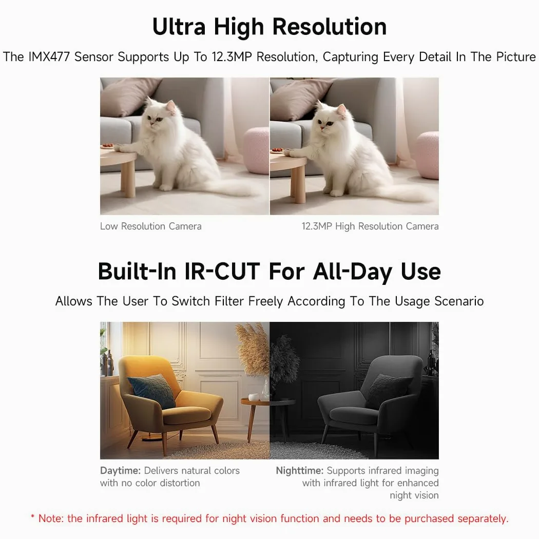 Waveshare IMX477 IR-CUT 12.3MP Camera (A) for Raspberry Pi/Jetson Nano