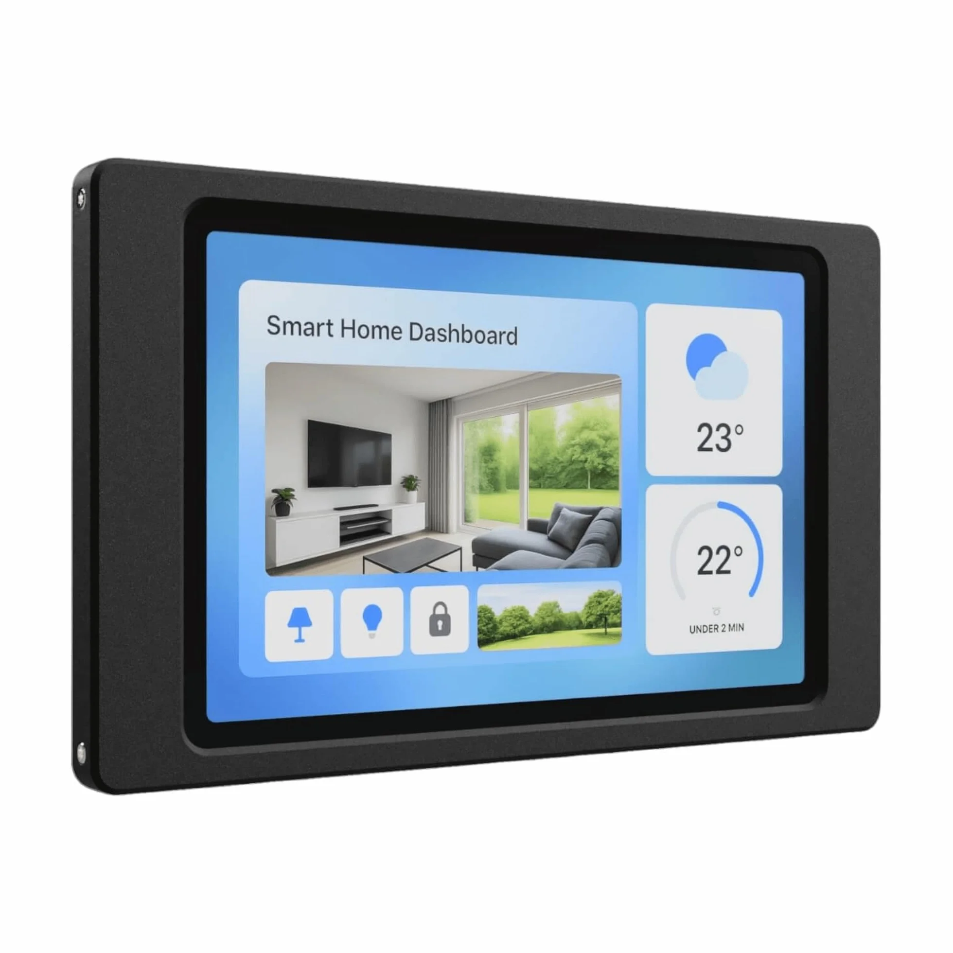 Supporto Tablet da Parete Samsung Galaxy Tab A9+ A11 Plus 11 Pollici Cornice Fissa Ultra Piatta Nero