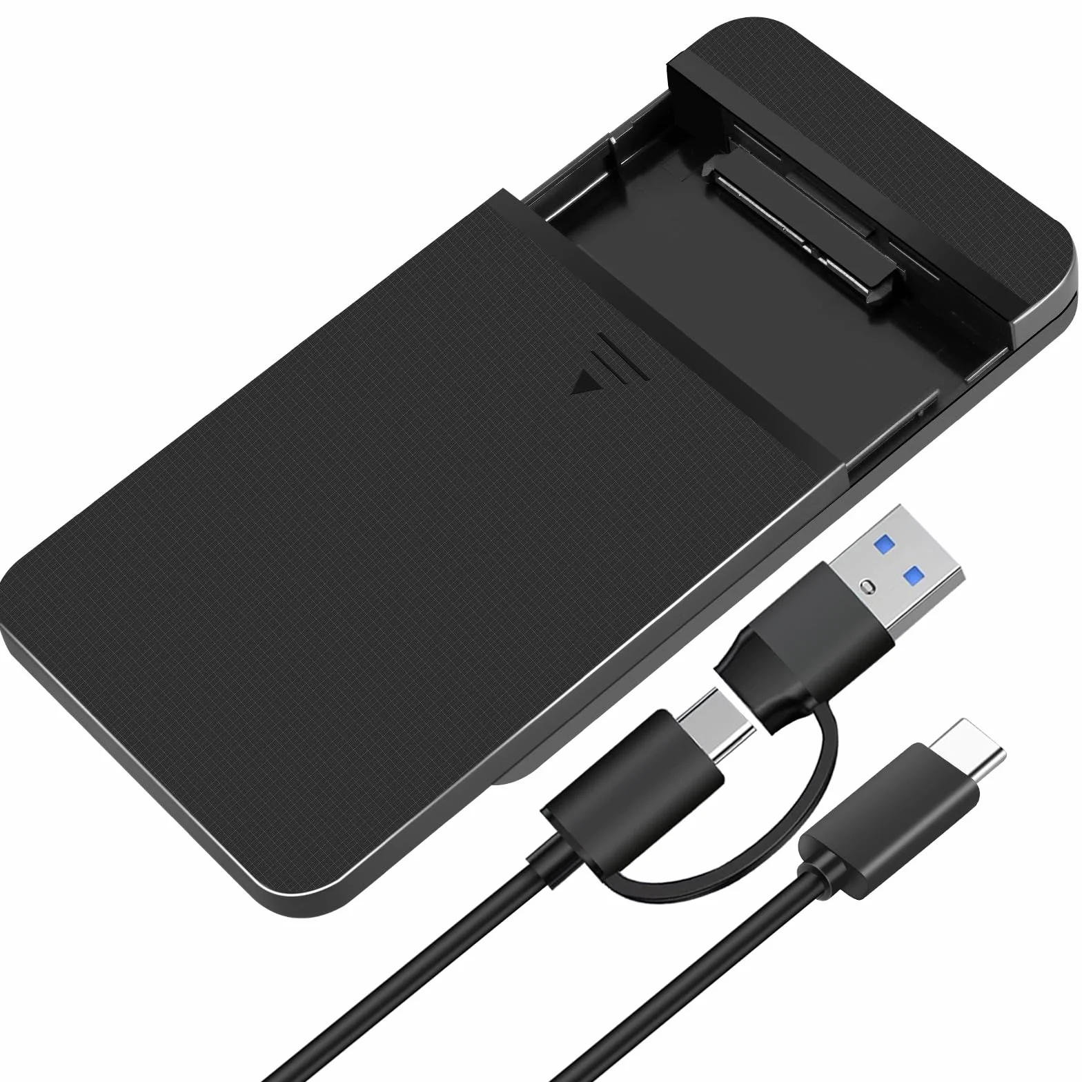 Case SSD/HDD Hard Disk 2.5 Pollici 10Gbps USB 3.1 Gen 1 Case Hard Disk 2.5 per 7mm e 9,5 mm, SATA I II III, HDD, SSD, Supporto UASP,Nessuno Strumento Case Disco