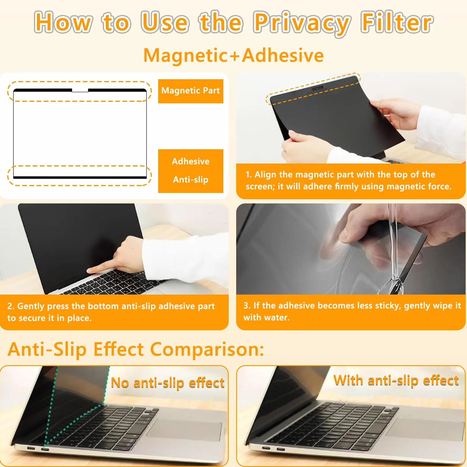 Magnetica Pellicola Privacy per MacBook PRO 16 Pollici (2026–2021 M5/M4/M3/M2/M1 PRO Max), Filtro Antiriflesso Anti-Luce Blu, Anti-Spia Privacy Filter per Apple Mac 16"