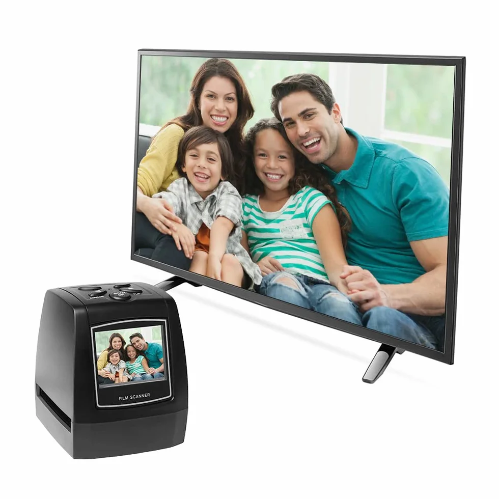 Scanner per Pellicole e Diapositive con Schermo LCD 2,4 Pollici