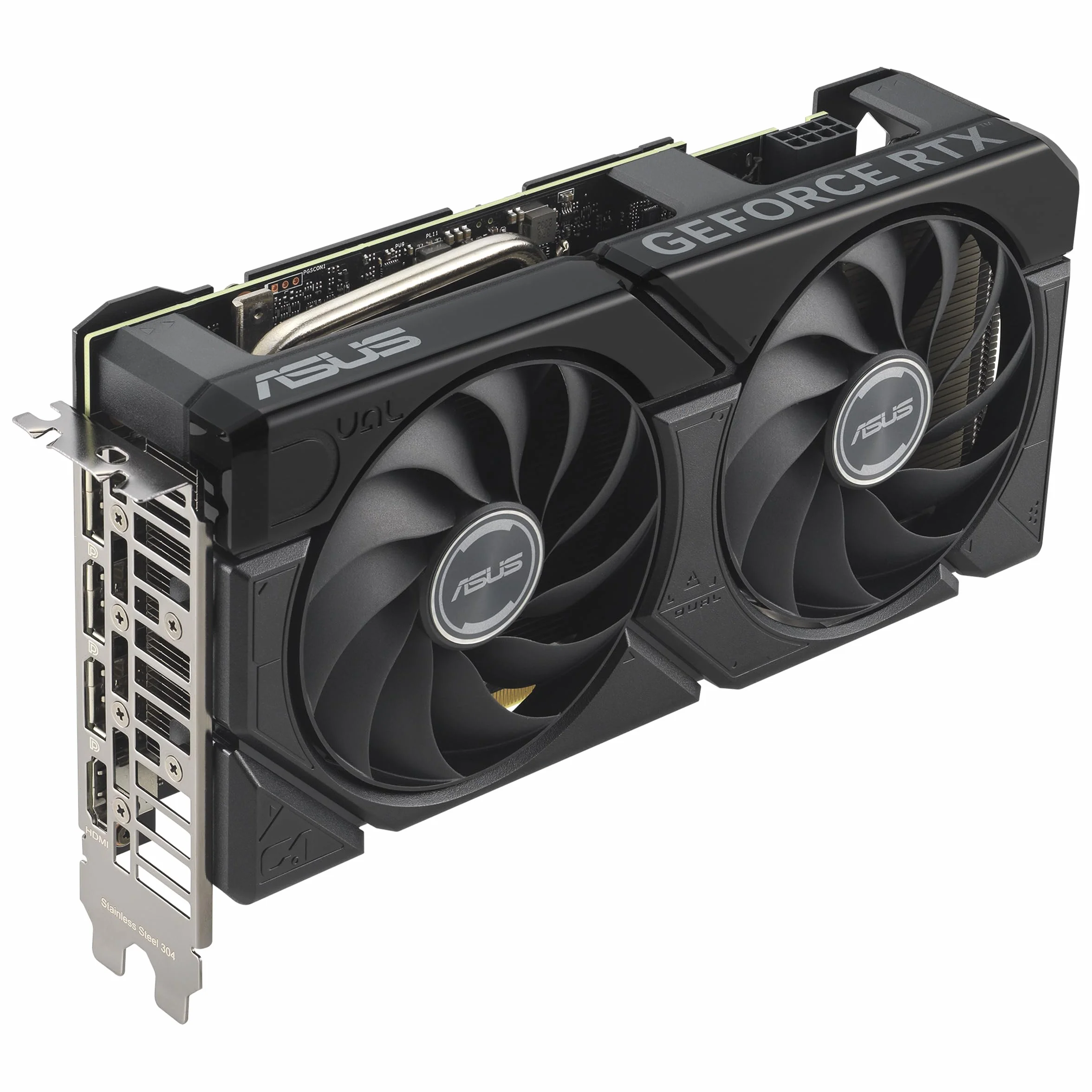 ASUS DUAL NVIDIA GeForce RTX 4060 EVO OC Edition Scheda Grafica, 8 GB GDDR6 128-bit 18 Gbps PCIE 4.0, GPU Tweak III, DUAL RTX4060-O8G-EVO