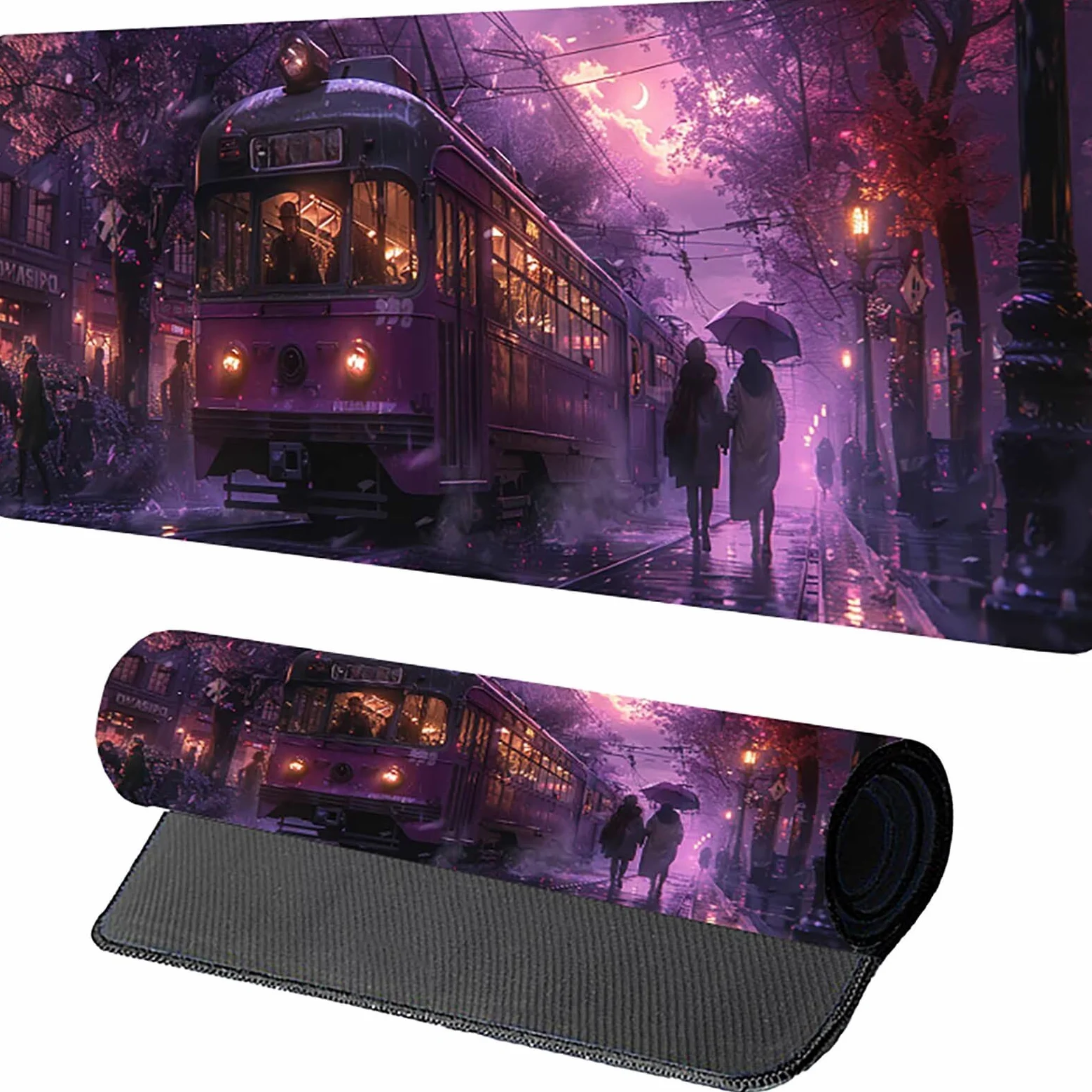 Tappetino Mouse XXL 1500 x 800 mm, Tappetino Mouse Strada, Gaming Mousepad Migliorare la Velocità e la Precisione, Mouse Pad con Base in Gomma Antiscivolo, Ufficio Accessori Gaming, Rosa B-4082