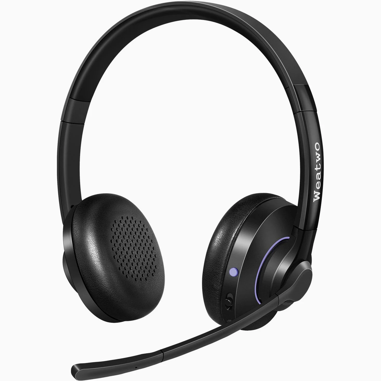 Cuffie Wireless con Doppio Microfono CVC8.0 Cancellazione del Rumore | Cuffie Bluetooth per PC Cellulare Teams Ufficio Call Center, 30 Ore di Conversazione, Ultra Comfort