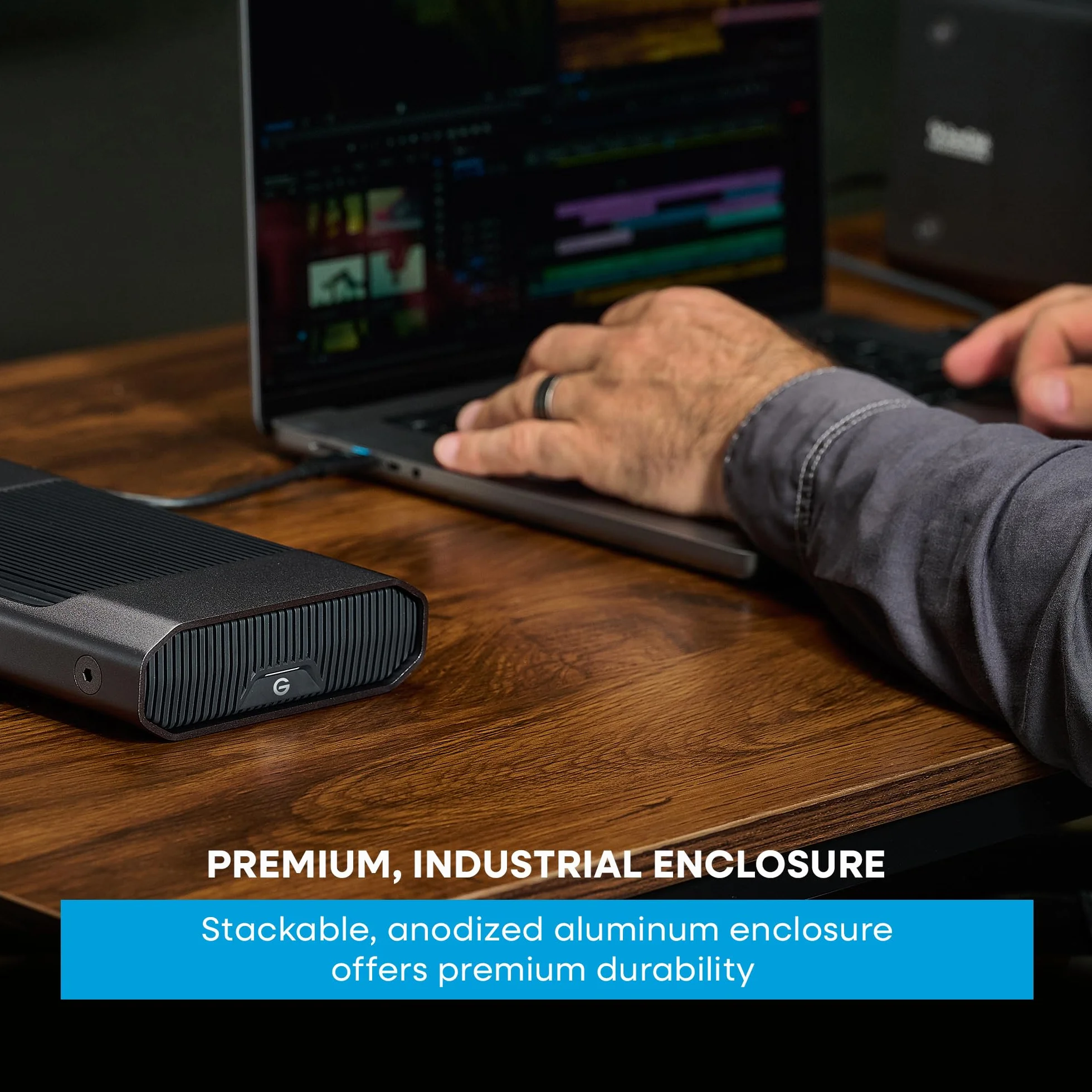 G-DRIVE 8TB Hard disk desktop di classe enterprise, fino a 260 MB/s, USB-C, USB 3.2 Gen 2 (10Gbps), disco rigido classe Enterprise 7200 RPM