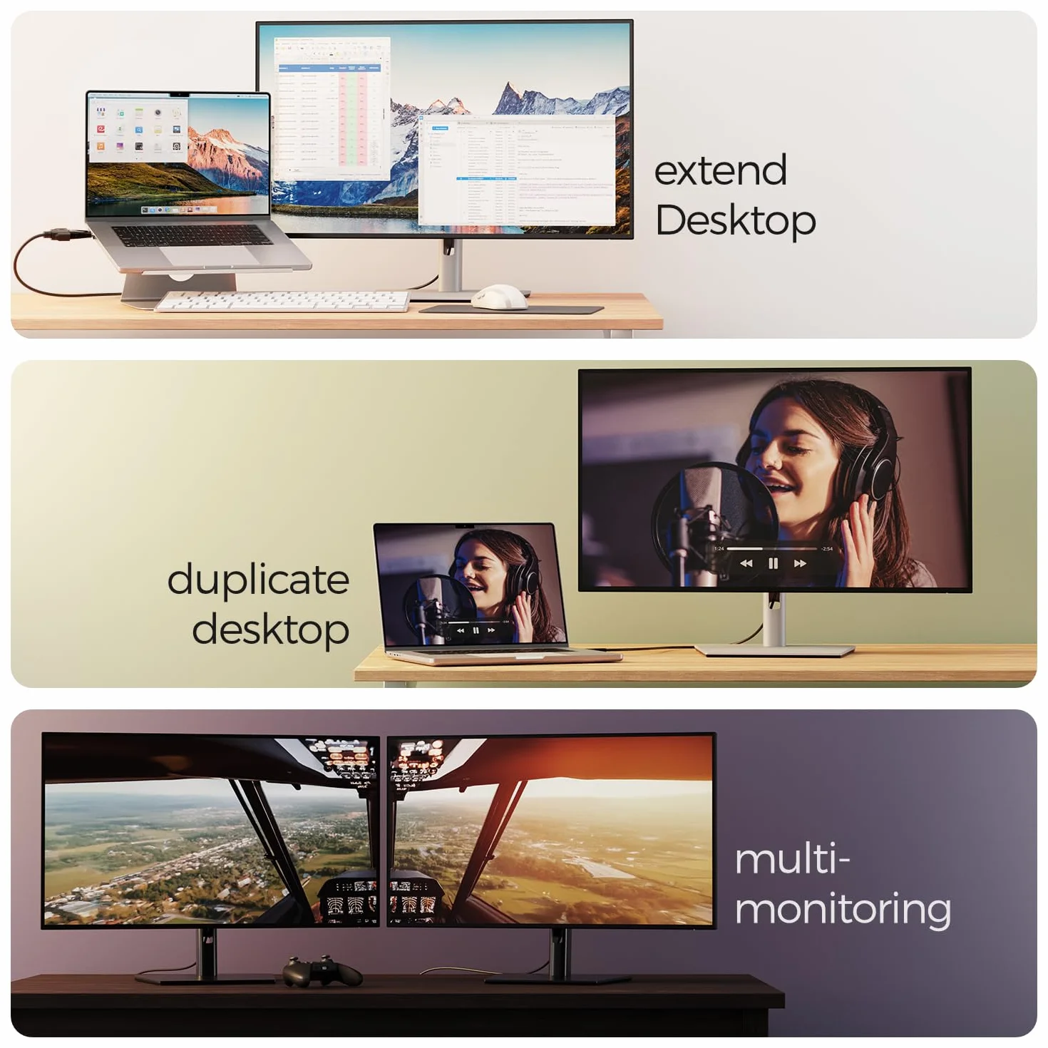 deleyCON Adattatore Convertitore HDMI (Sorgente) a VGA (Display) - 1080p Full HD - (per Monitor/Beamer/Proiettore VGA) + Audio Jack 3.5mm - per PC/Computer/Laptop a Monitor/Beamer - Nero